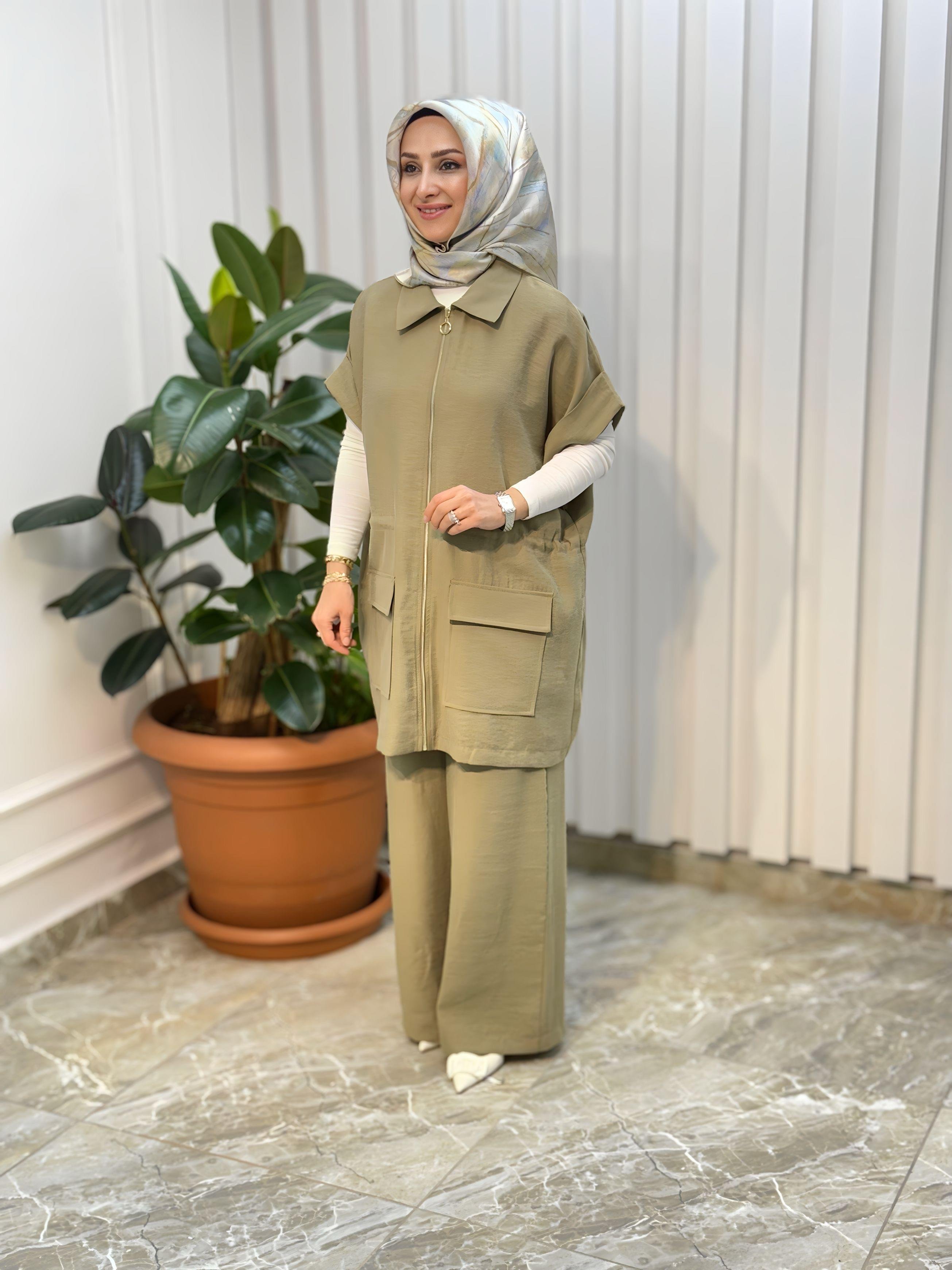 ARMİNE TREND YELEKLİ PANTOLONLU TAKIM - 25YT685