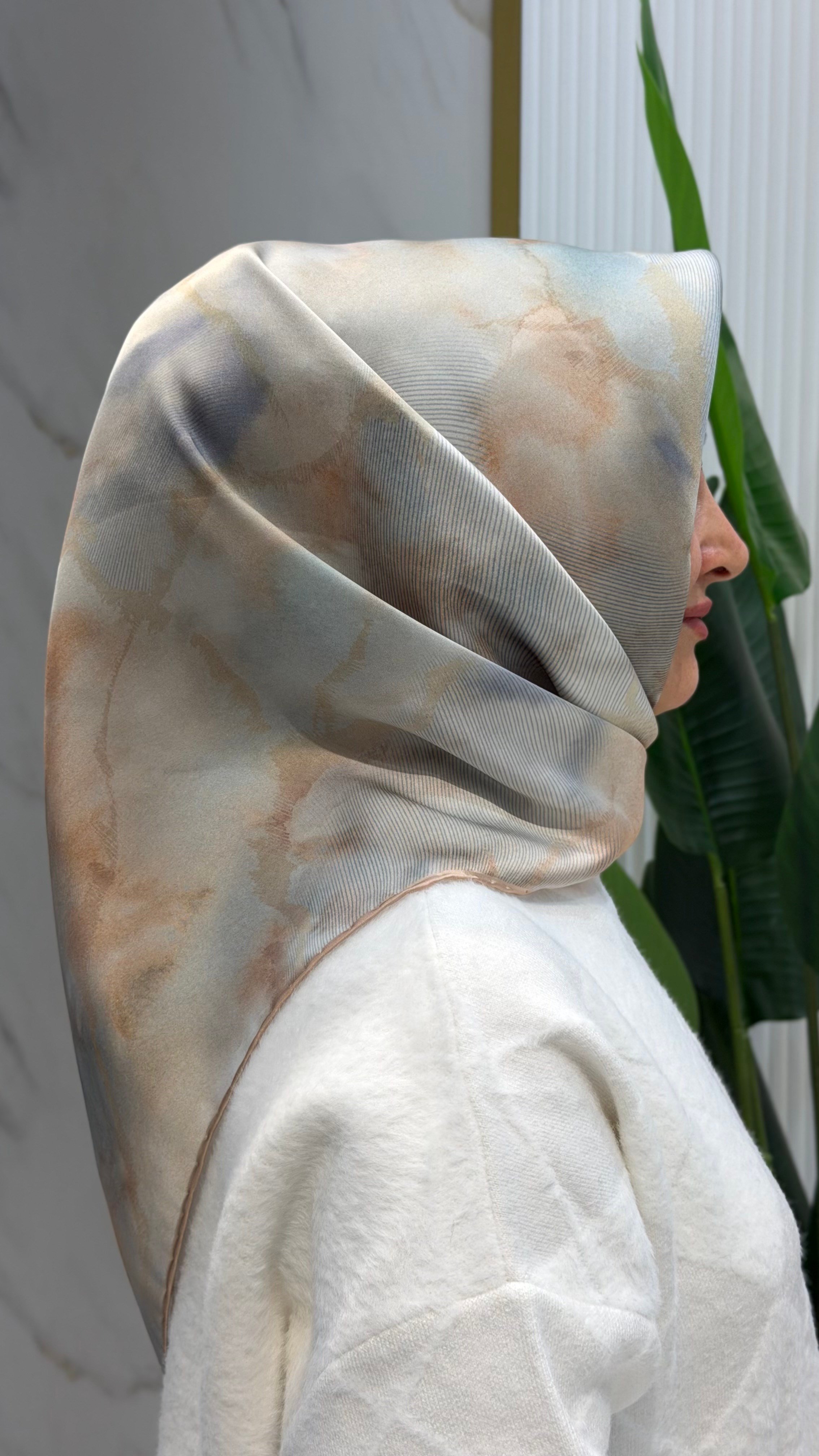 ARMİNE TWILL İPEK EŞARP - 9501-36