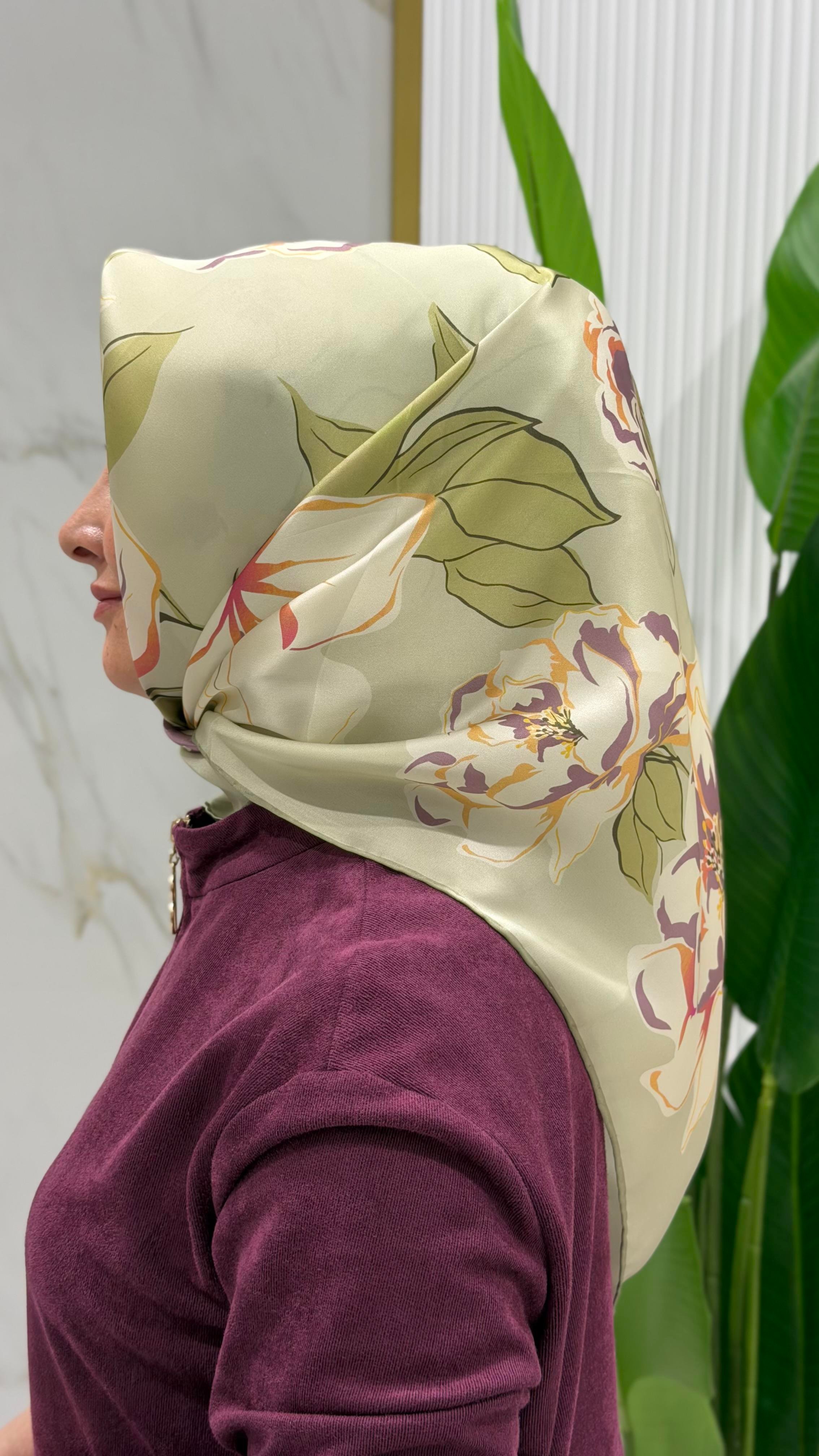 ARMİNE TWILL İPEK EŞARP 9509-33