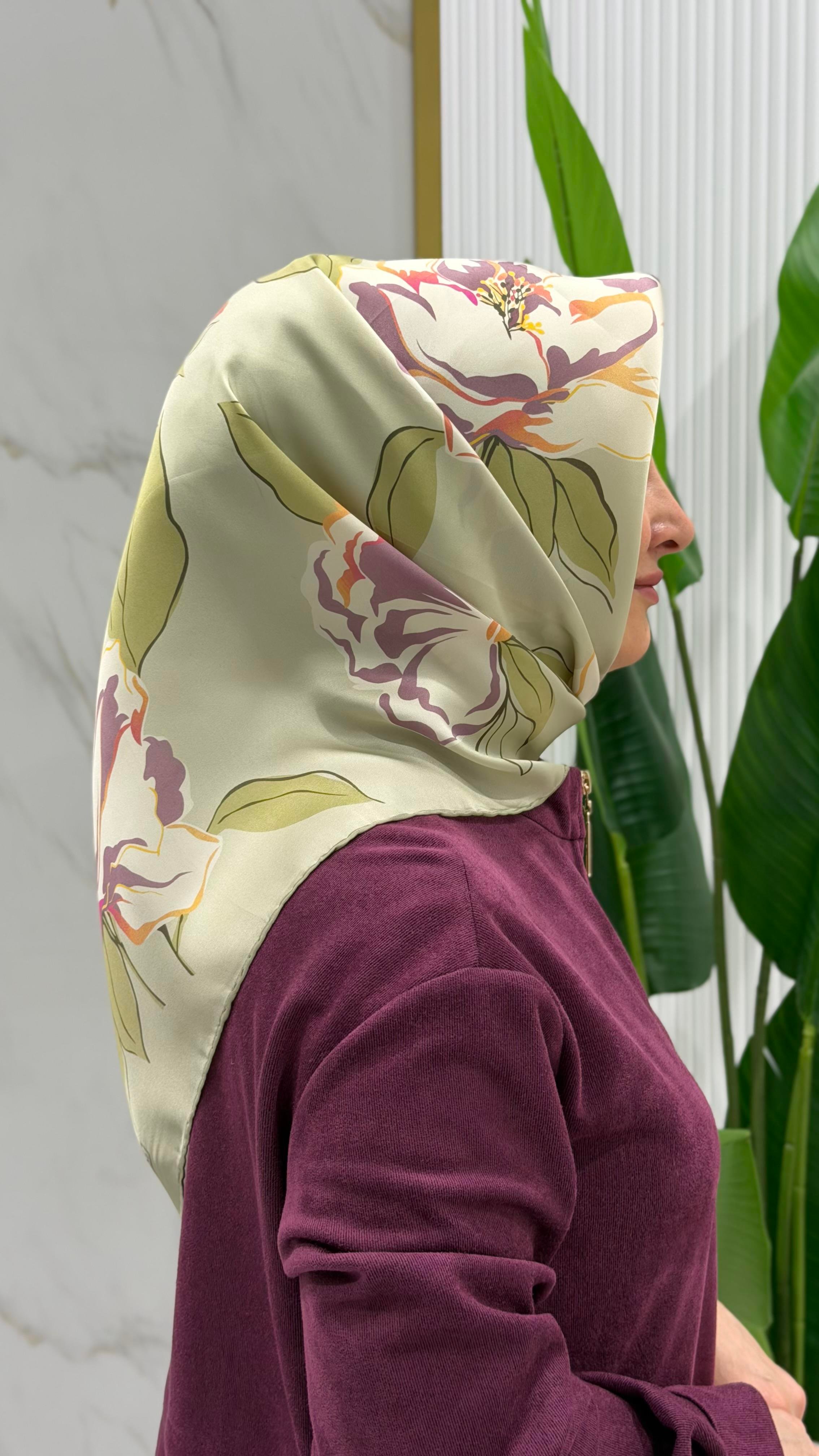 ARMİNE TWILL İPEK EŞARP 9509-33
