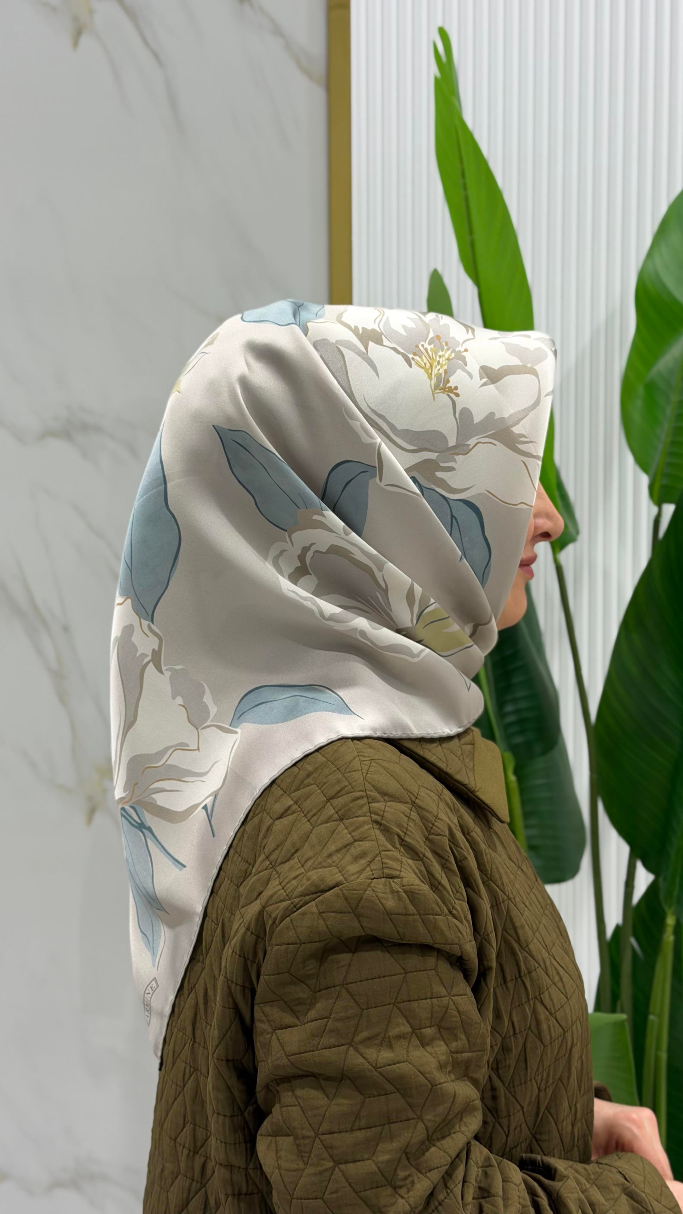 ARMİNE TWILL İPEK EŞARP 9509-5