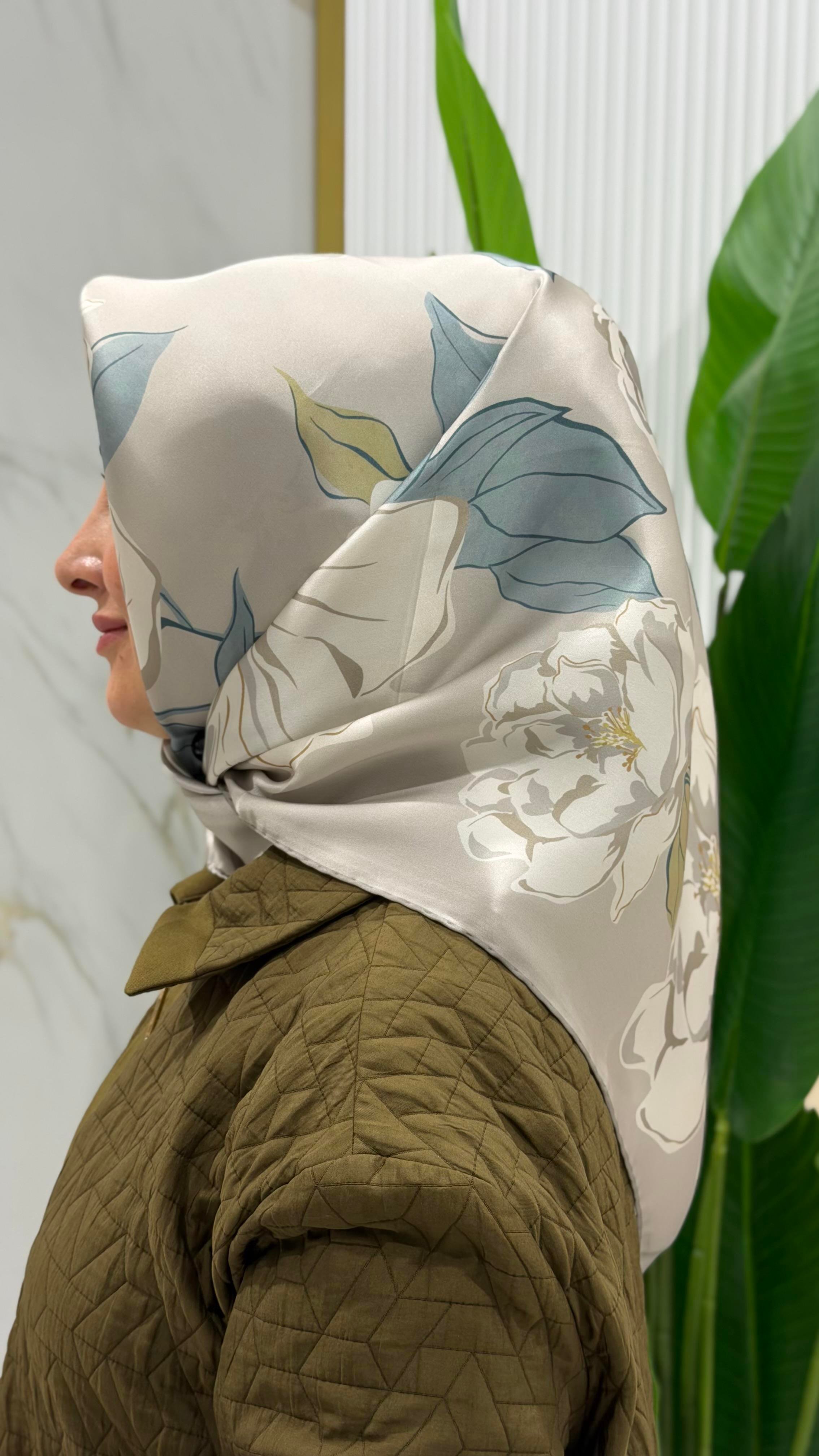 ARMİNE TWILL İPEK EŞARP 9509-5