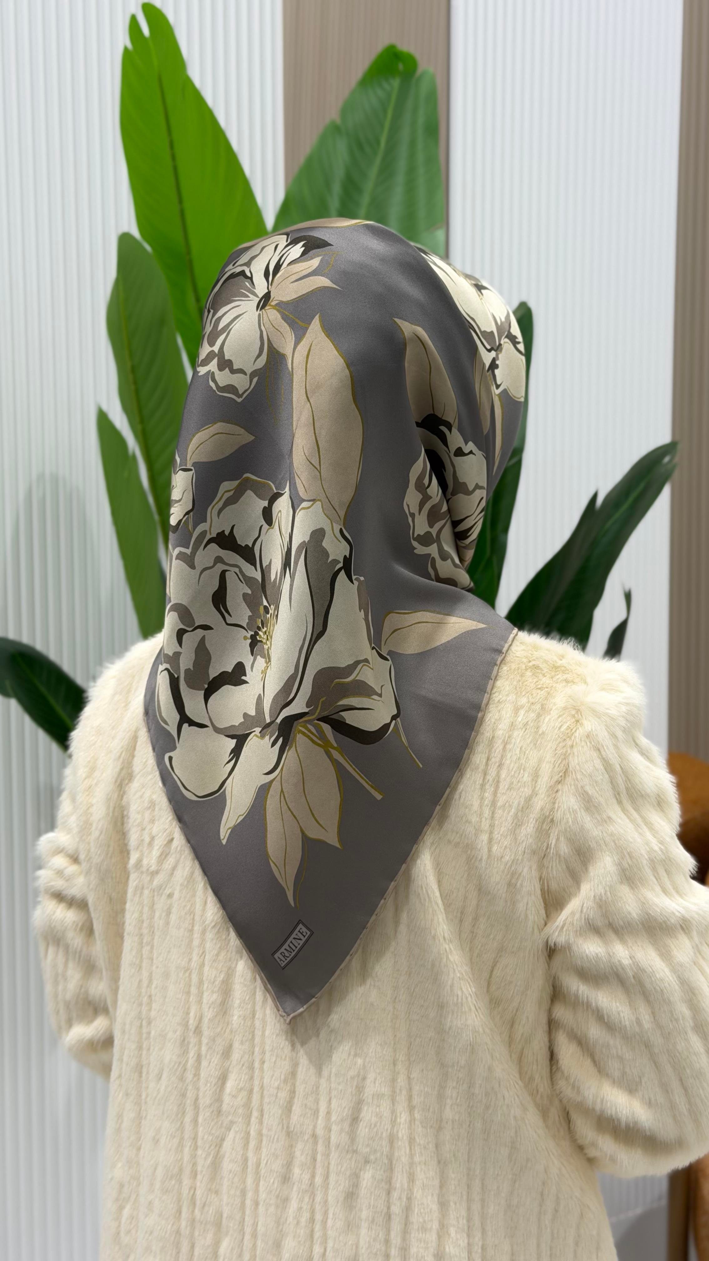 ARMİNE TWILL İPEK EŞARP 9509-51
