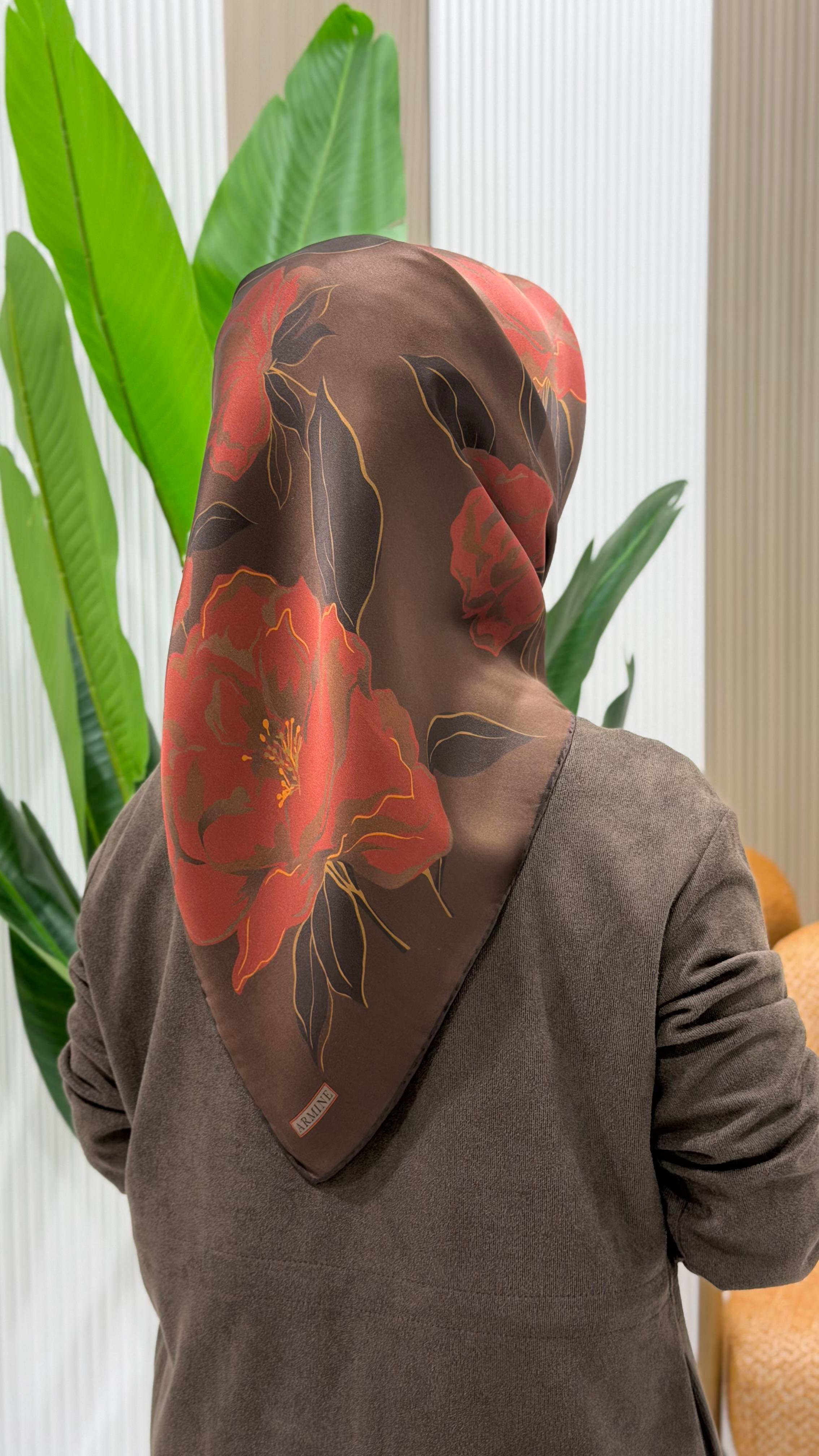 ARMİNE TWILL İPEK EŞARP 9509-57