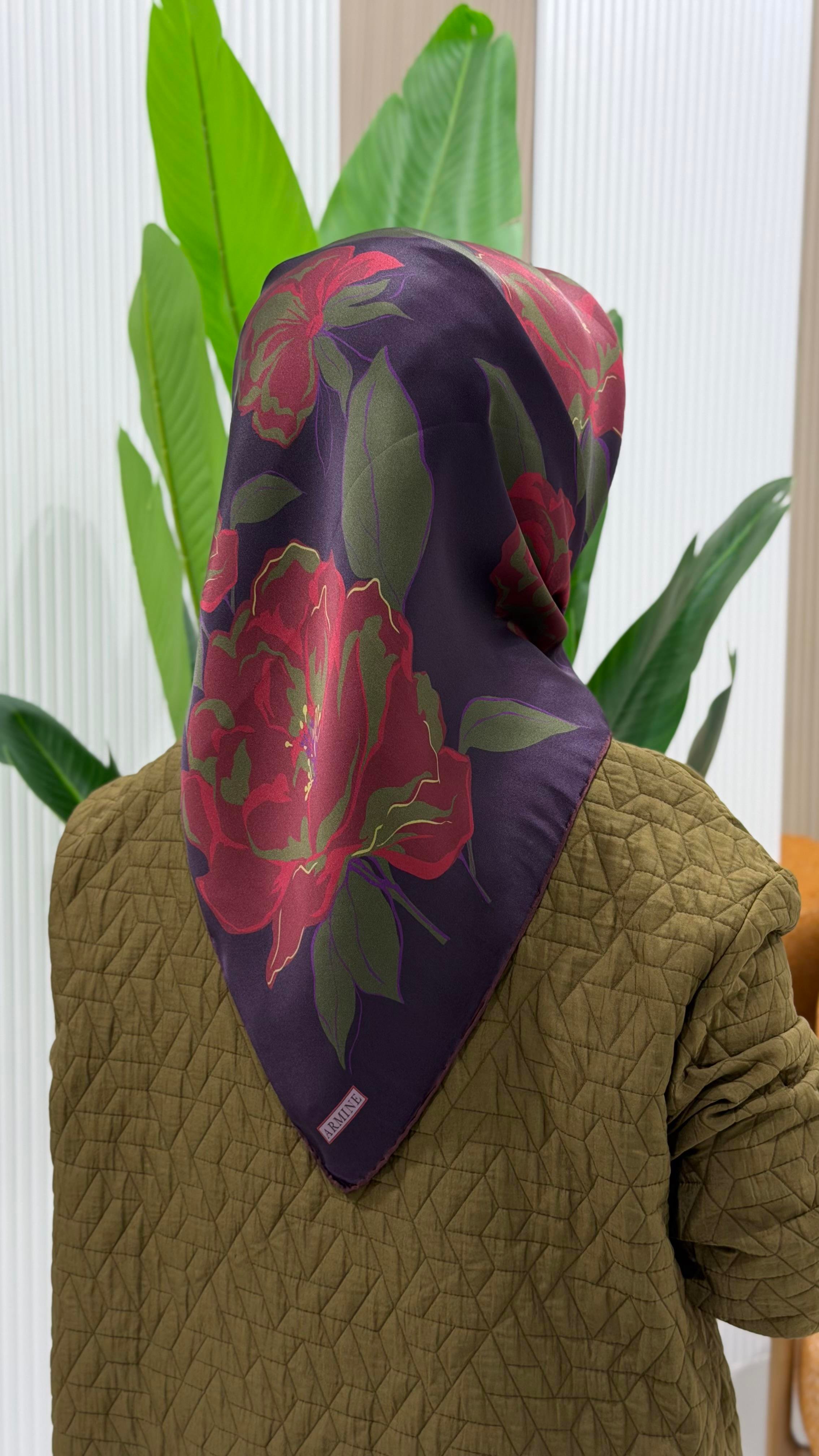 ARMİNE TWILL İPEK EŞARP 9509-59