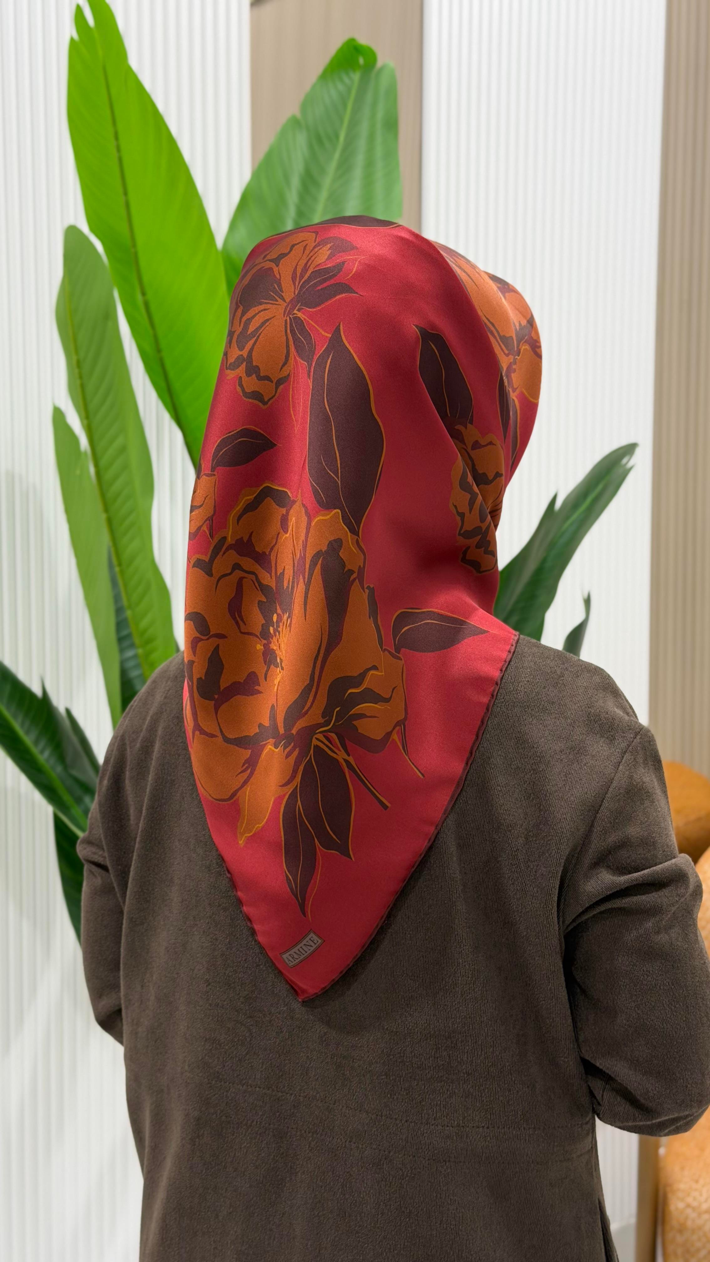ARMİNE TWILL İPEK EŞARP 9509-61