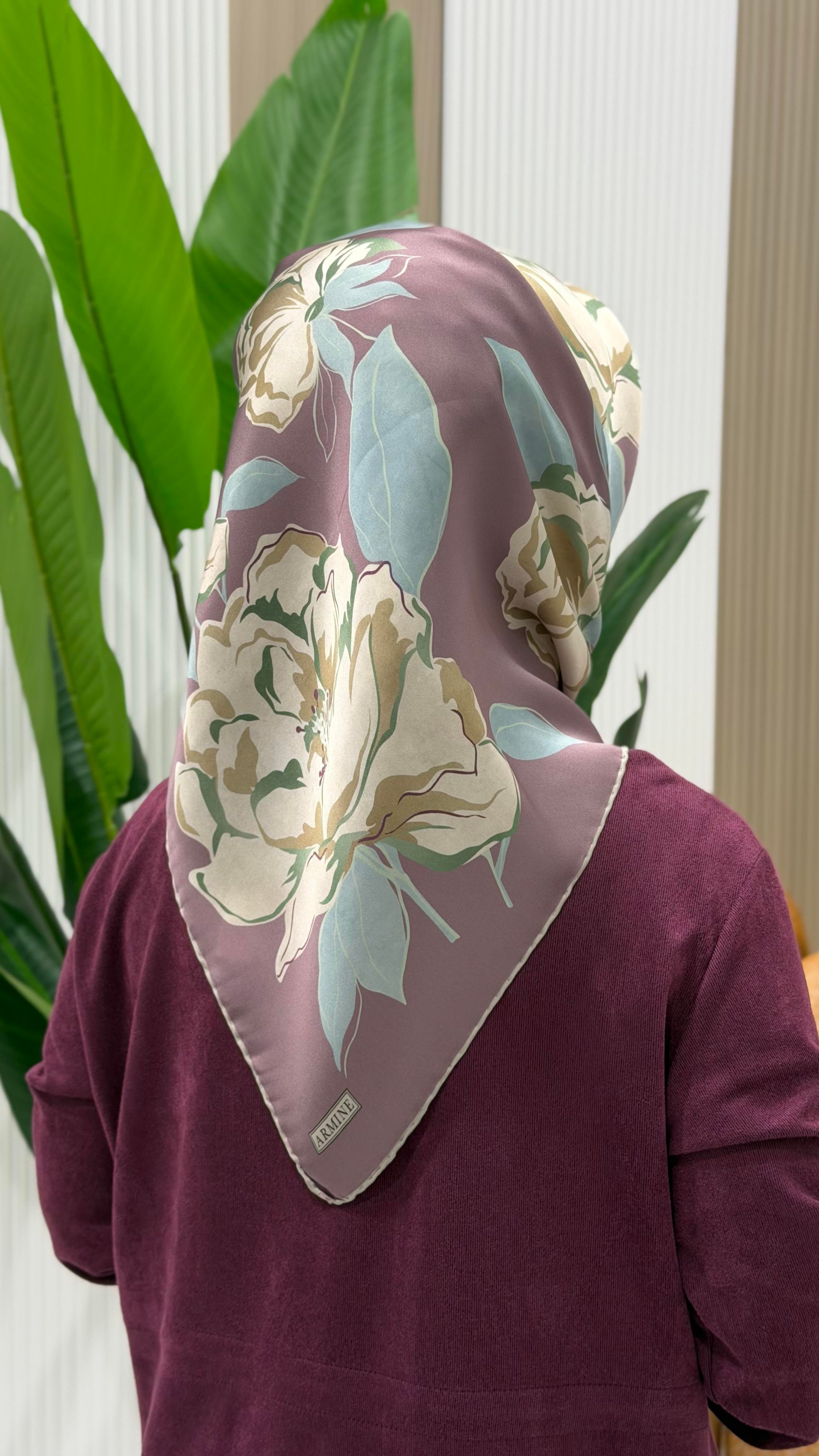 ARMİNE TWILL İPEK EŞARP 9509-82