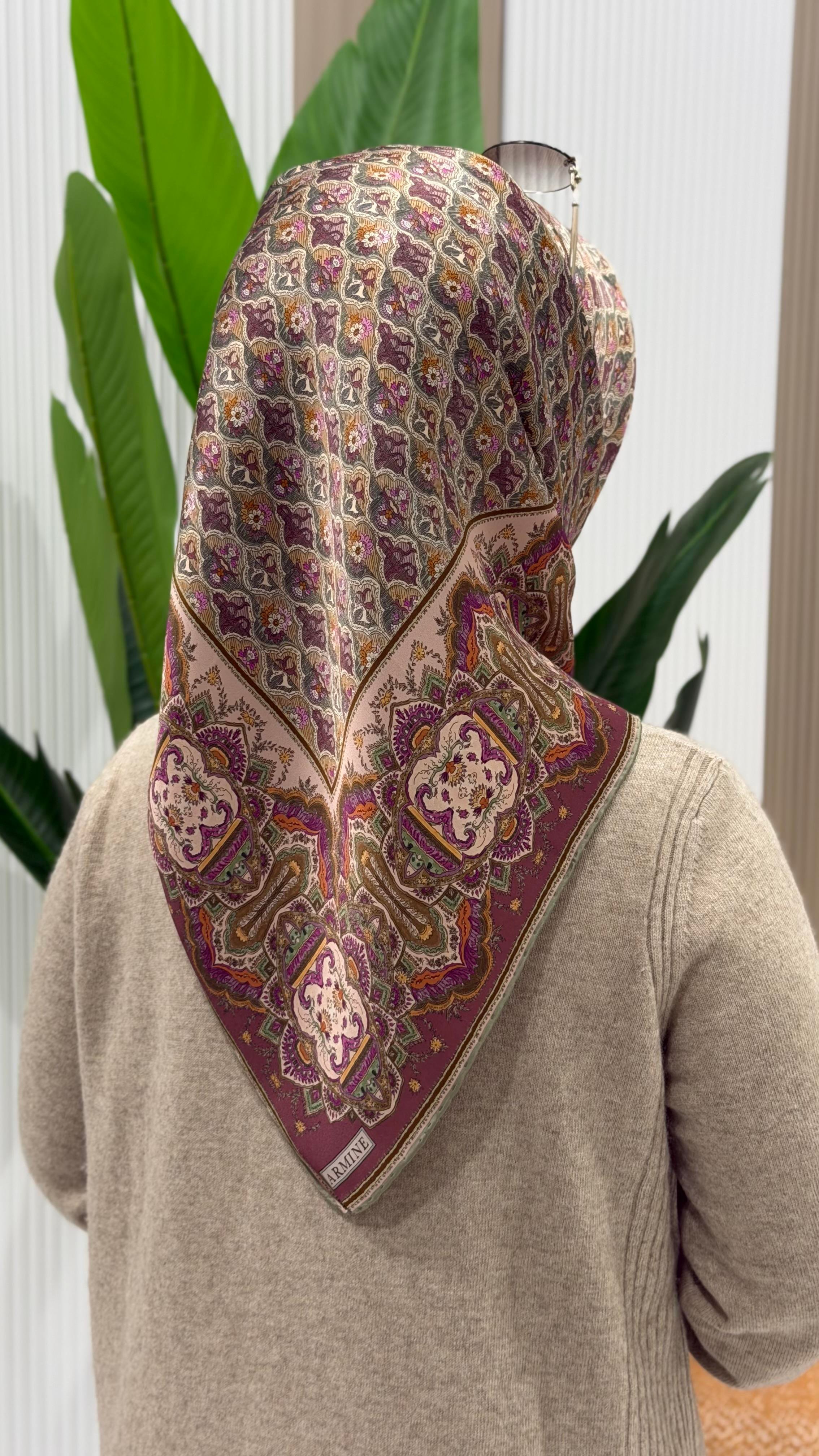 ARMİNE TWILL İPEK EŞARP 9518-32