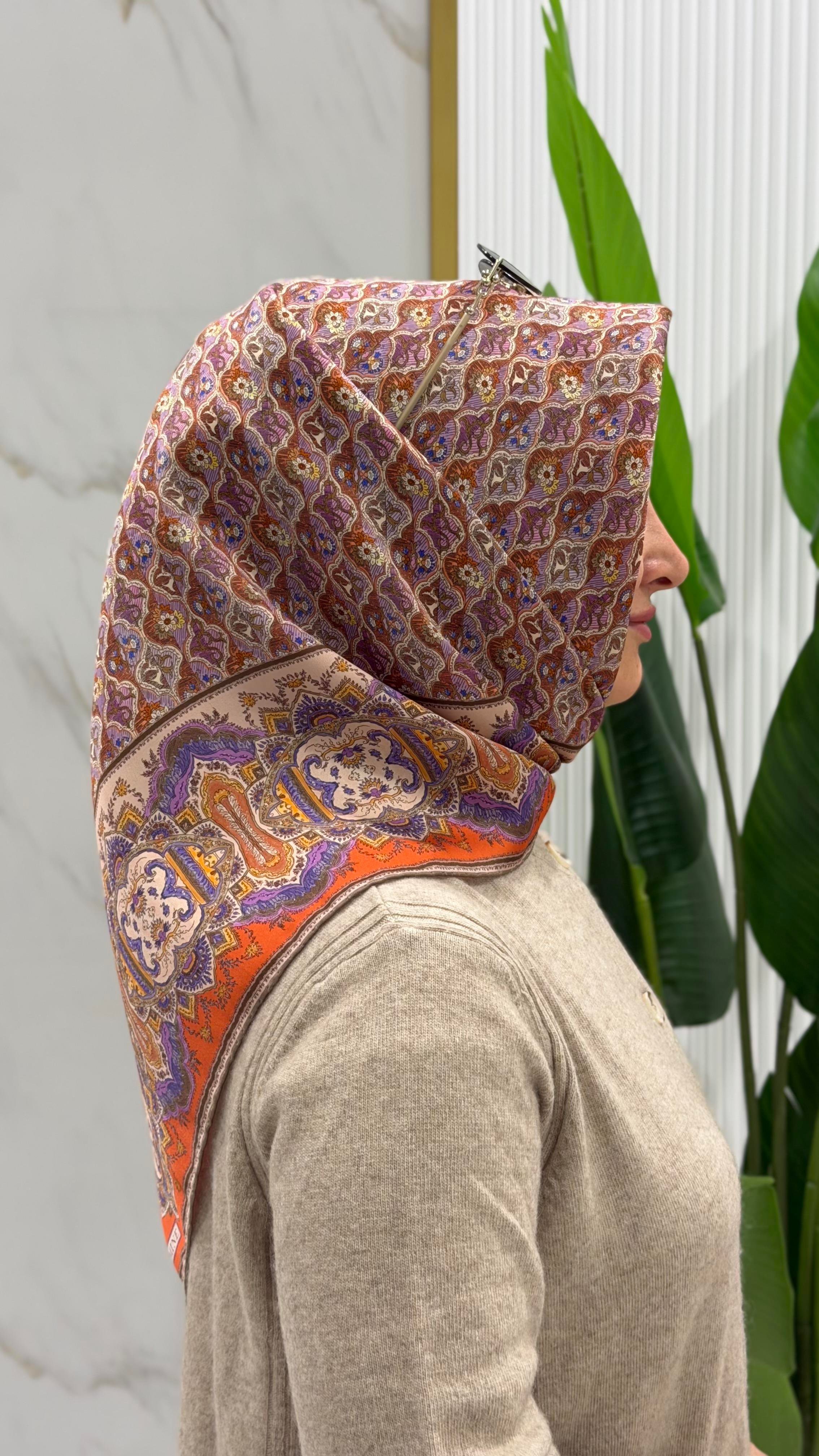 ARMİNE TWILL İPEK EŞARP 9518-34