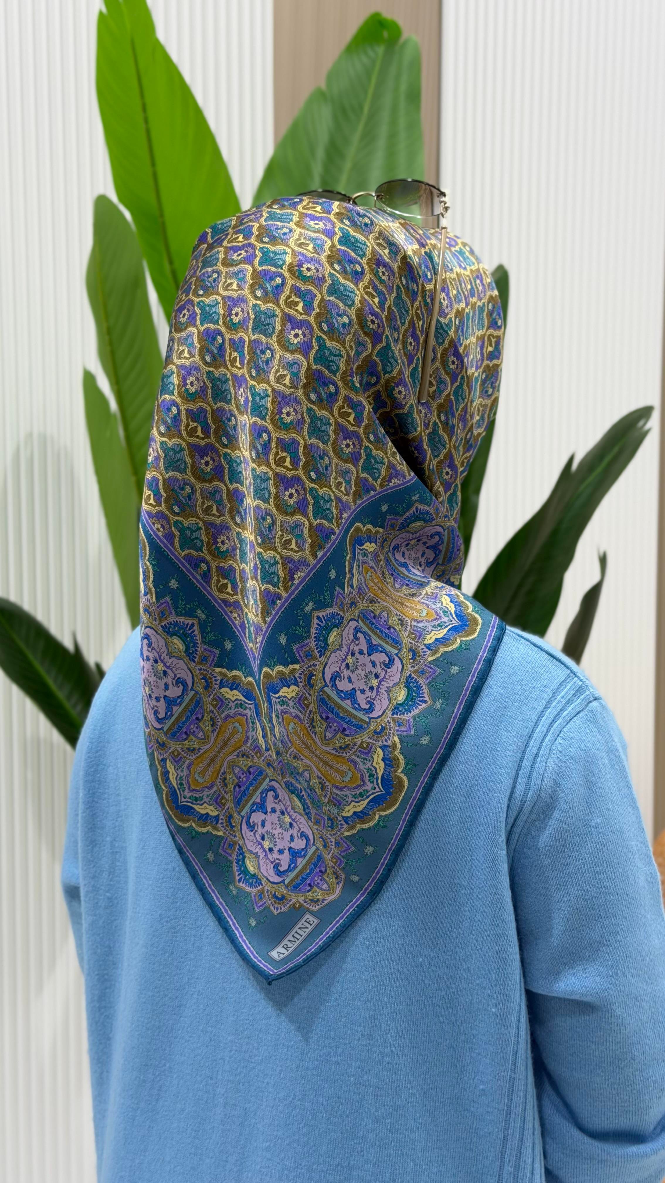 ARMİNE TWILL İPEK EŞARP 9518-80