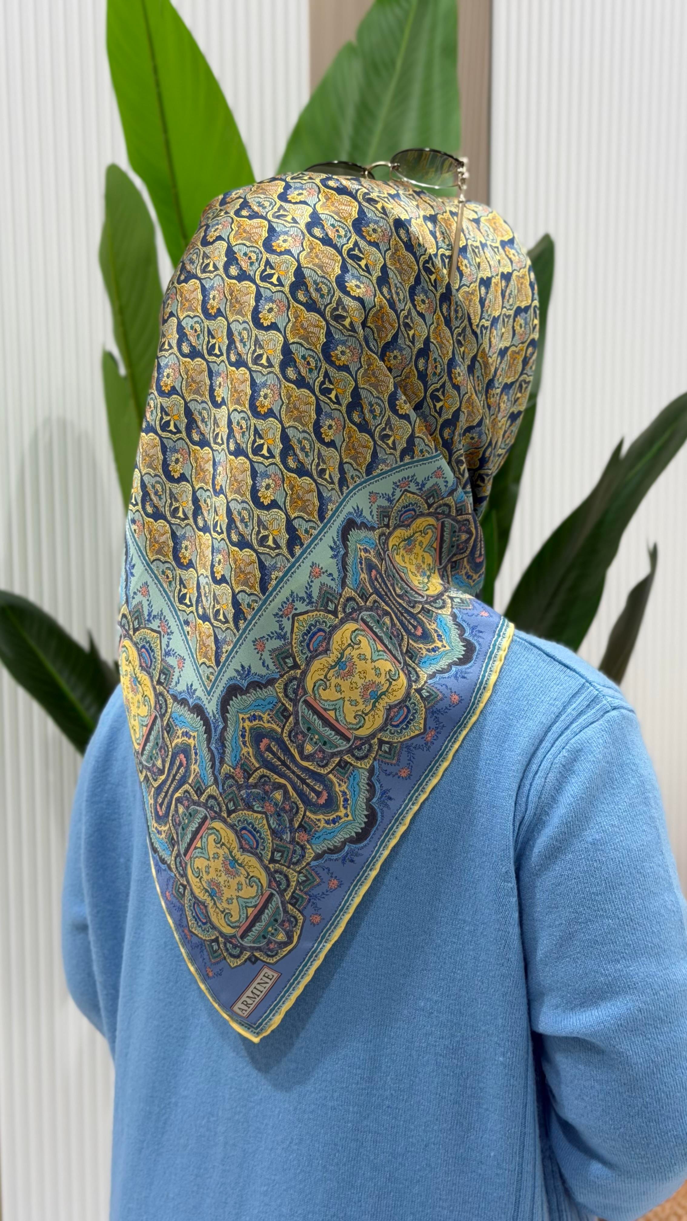 ARMİNE TWILL İPEK EŞARP 9518-82