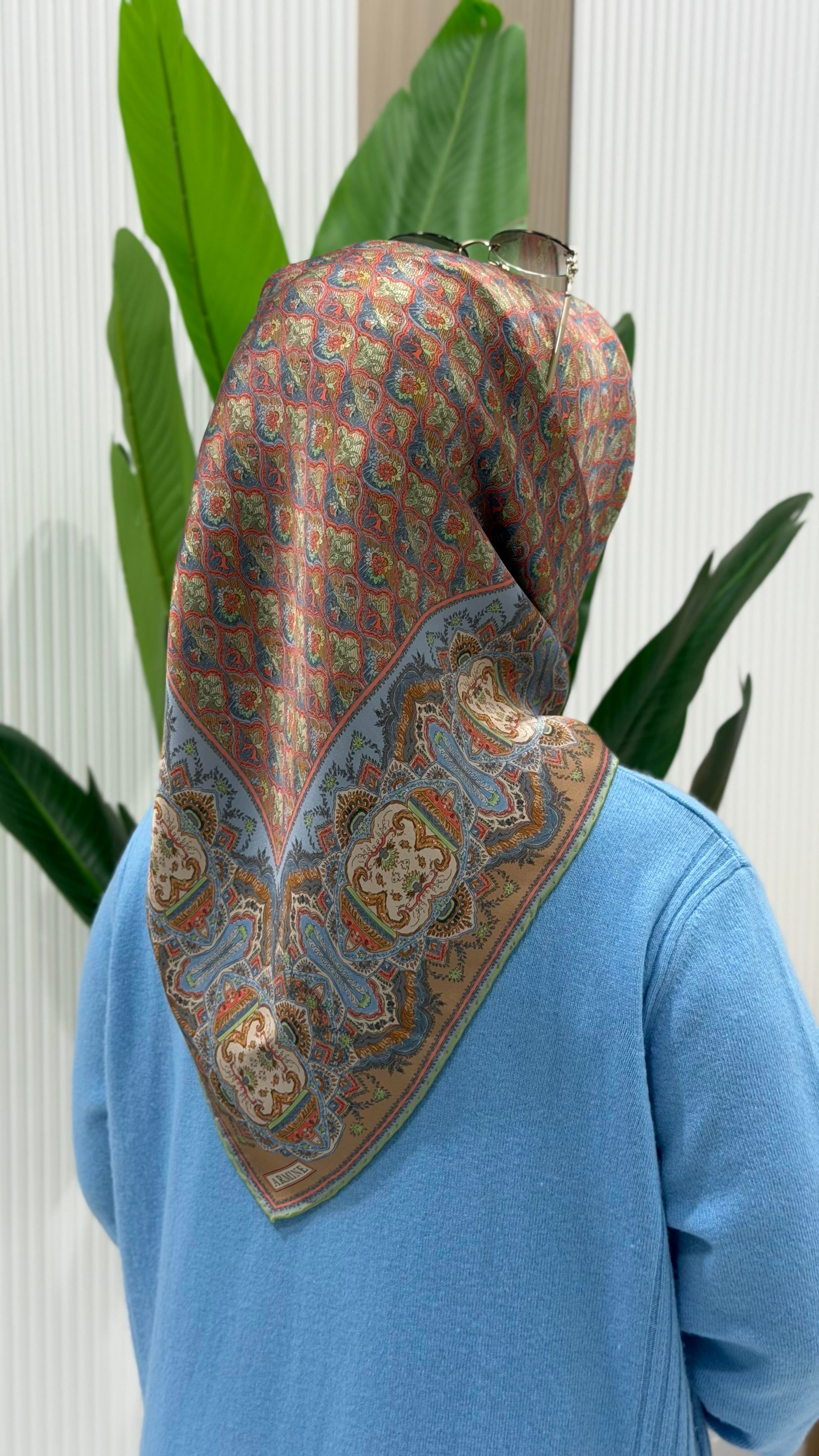 ARMİNE TWILL İPEK EŞARP 9518-83