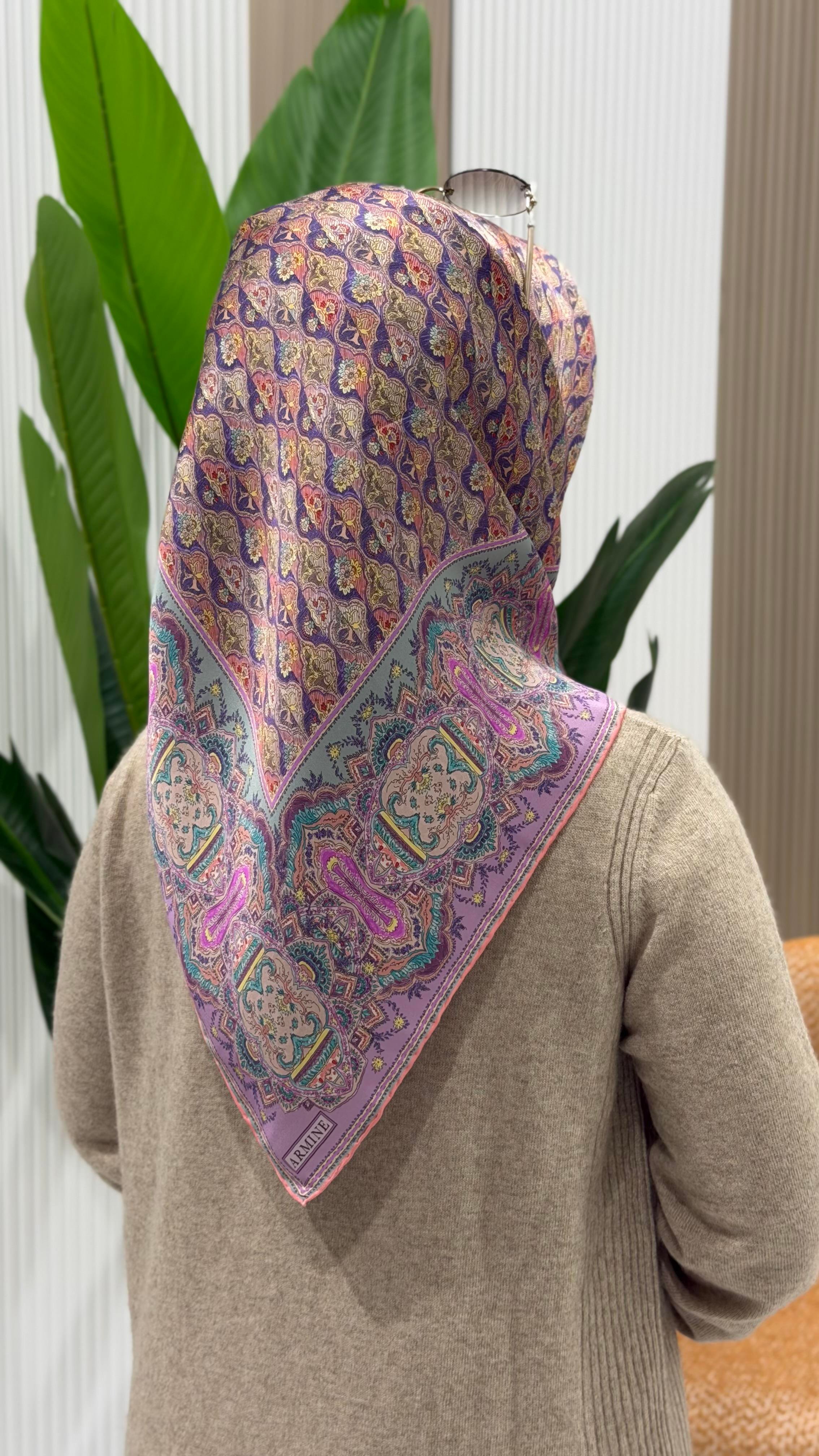 ARMİNE TWILL İPEK EŞARP 9518-84