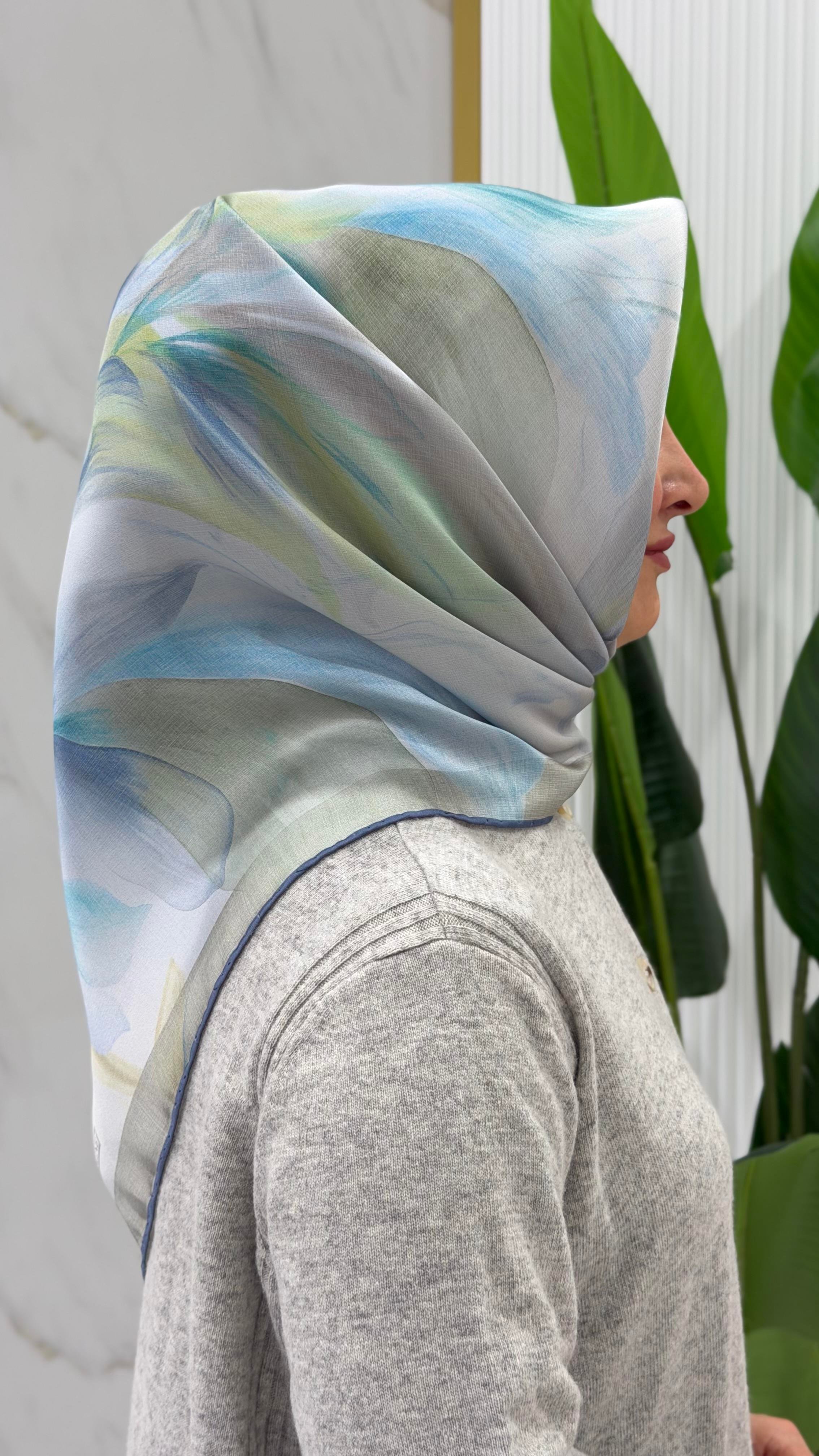 ARMİNE TWILL İPEK EŞARP - 9519-3