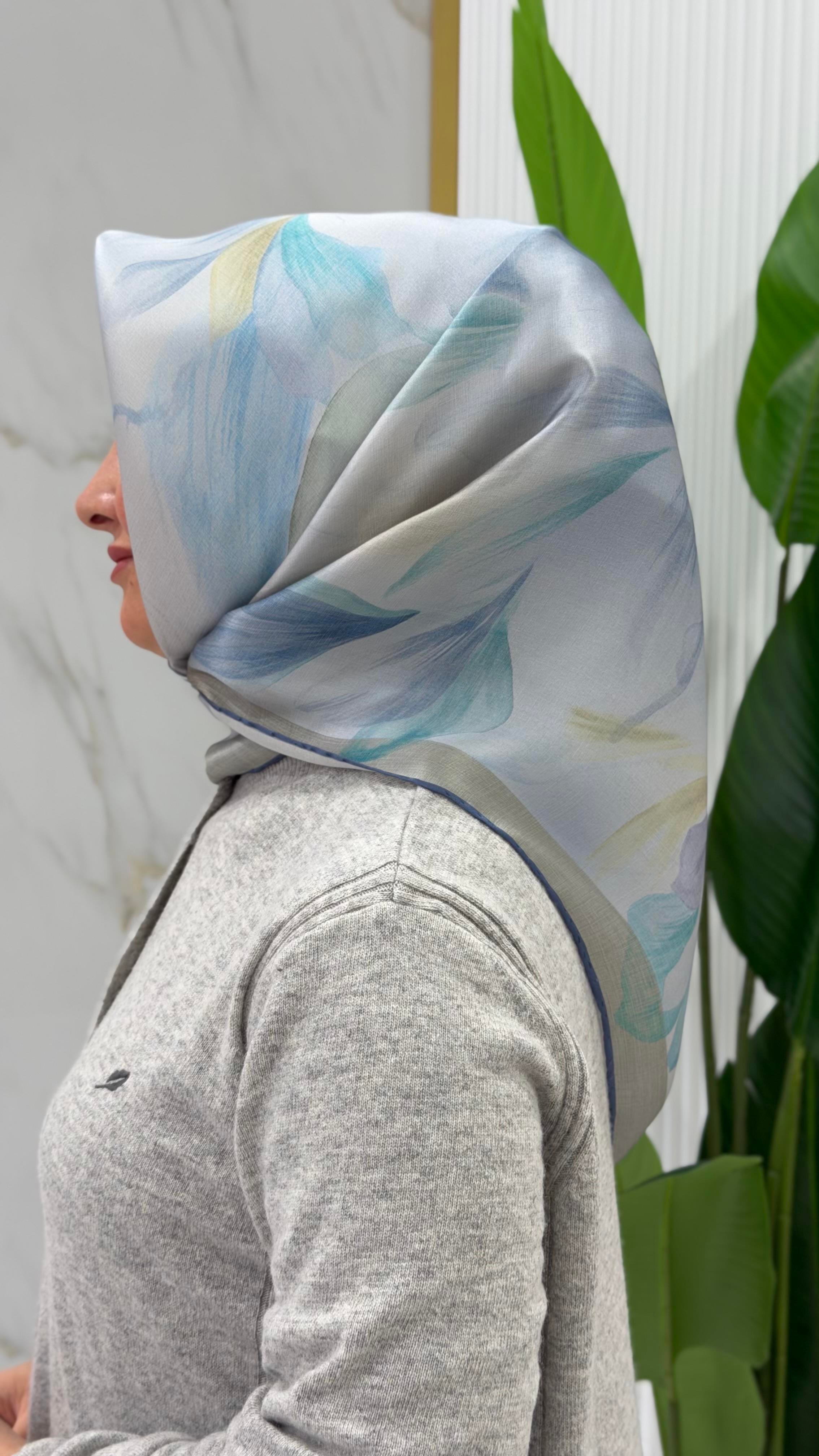 ARMİNE TWILL İPEK EŞARP - 9519-3