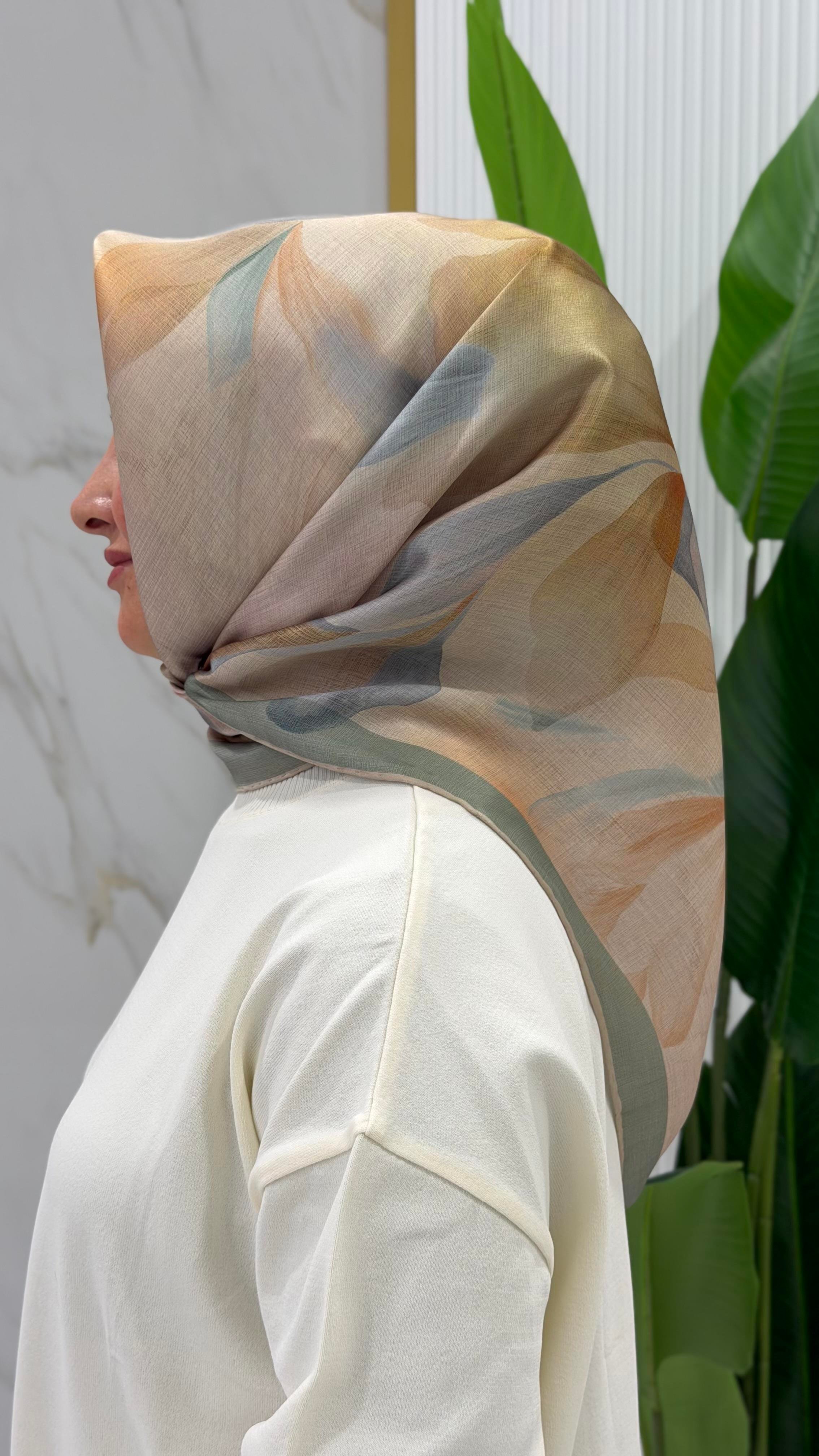 ARMİNE TWILL İPEK EŞARP - 9519-37