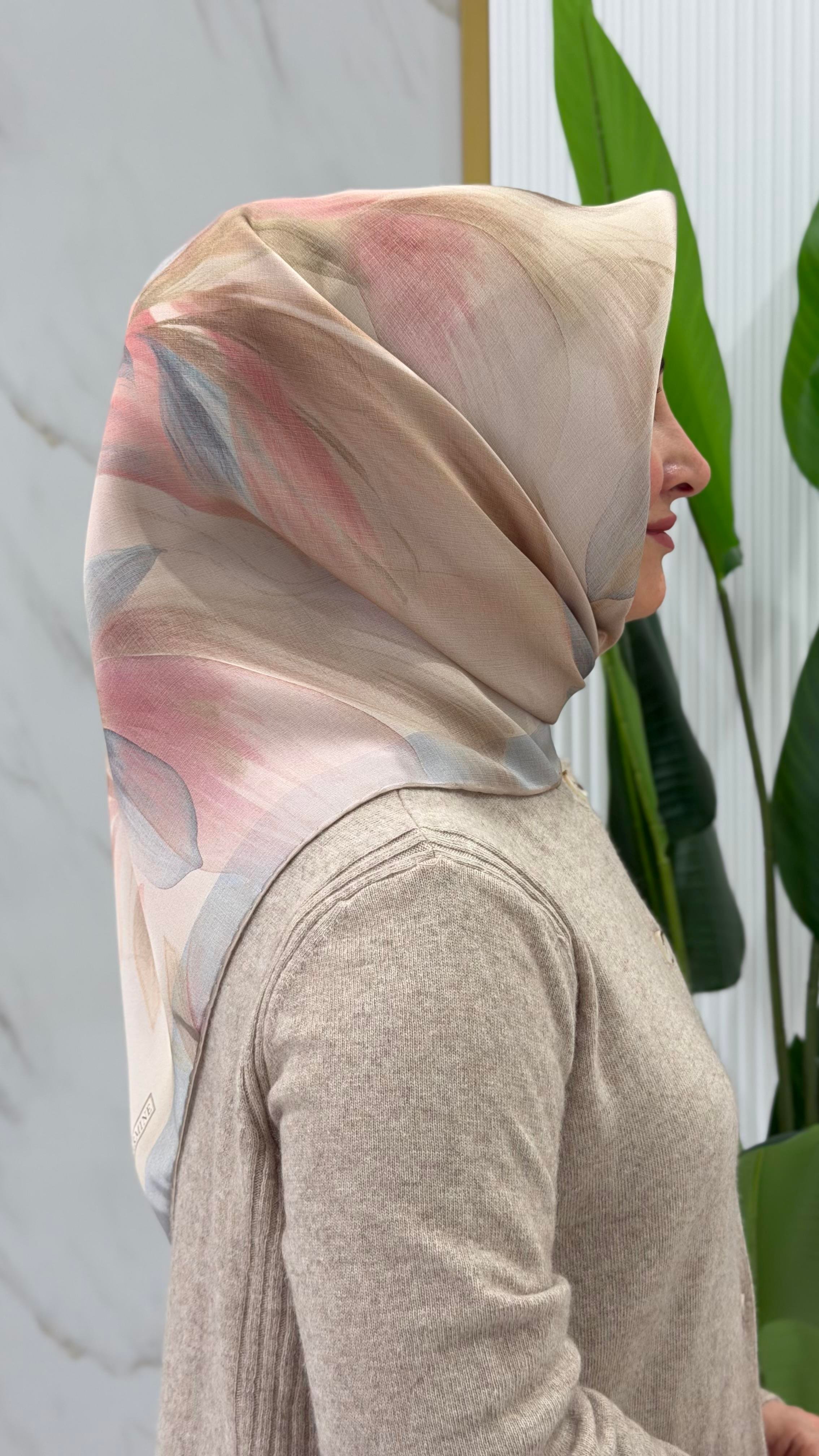 ARMİNE TWILL İPEK EŞARP - 9519-4