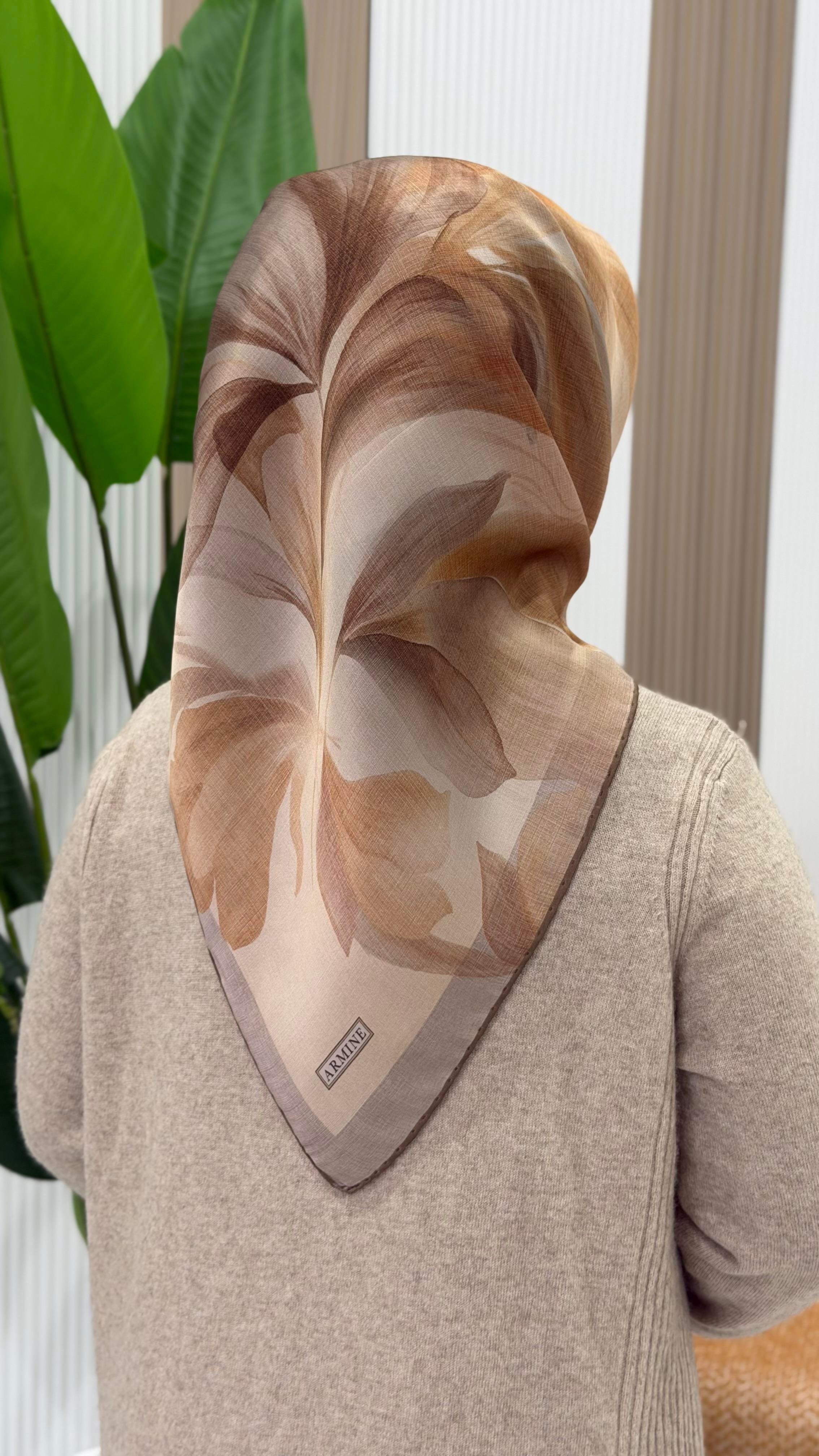 ARMİNE TWILL İPEK EŞARP - 9519-5