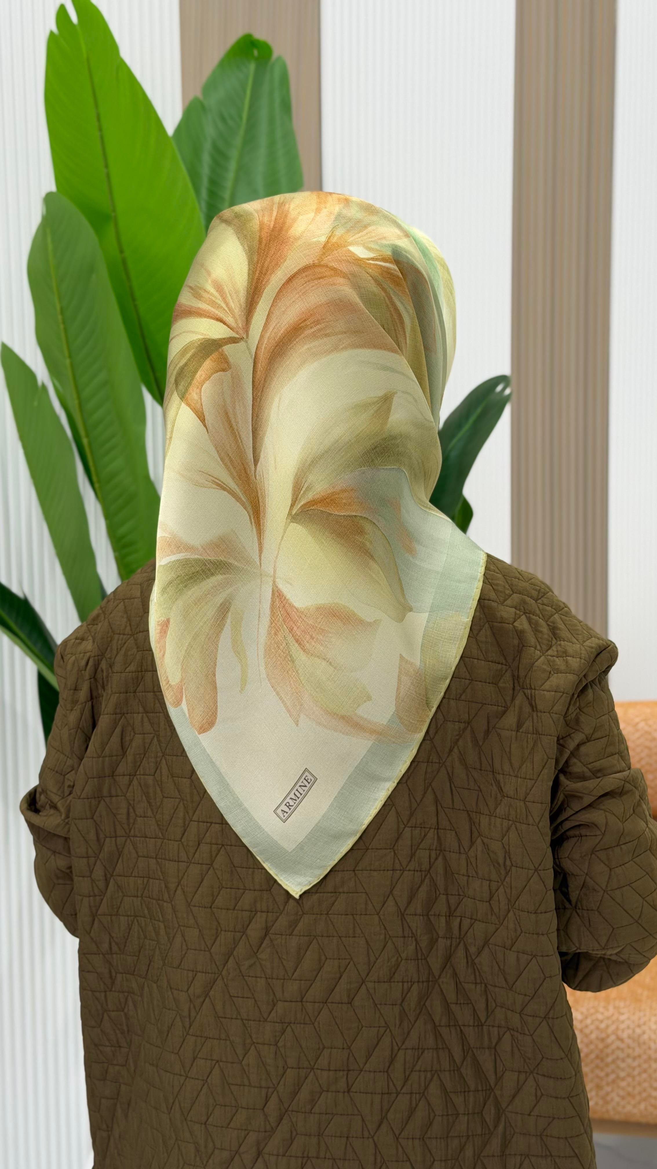 ARMİNE TWILL İPEK EŞARP - 9519-80