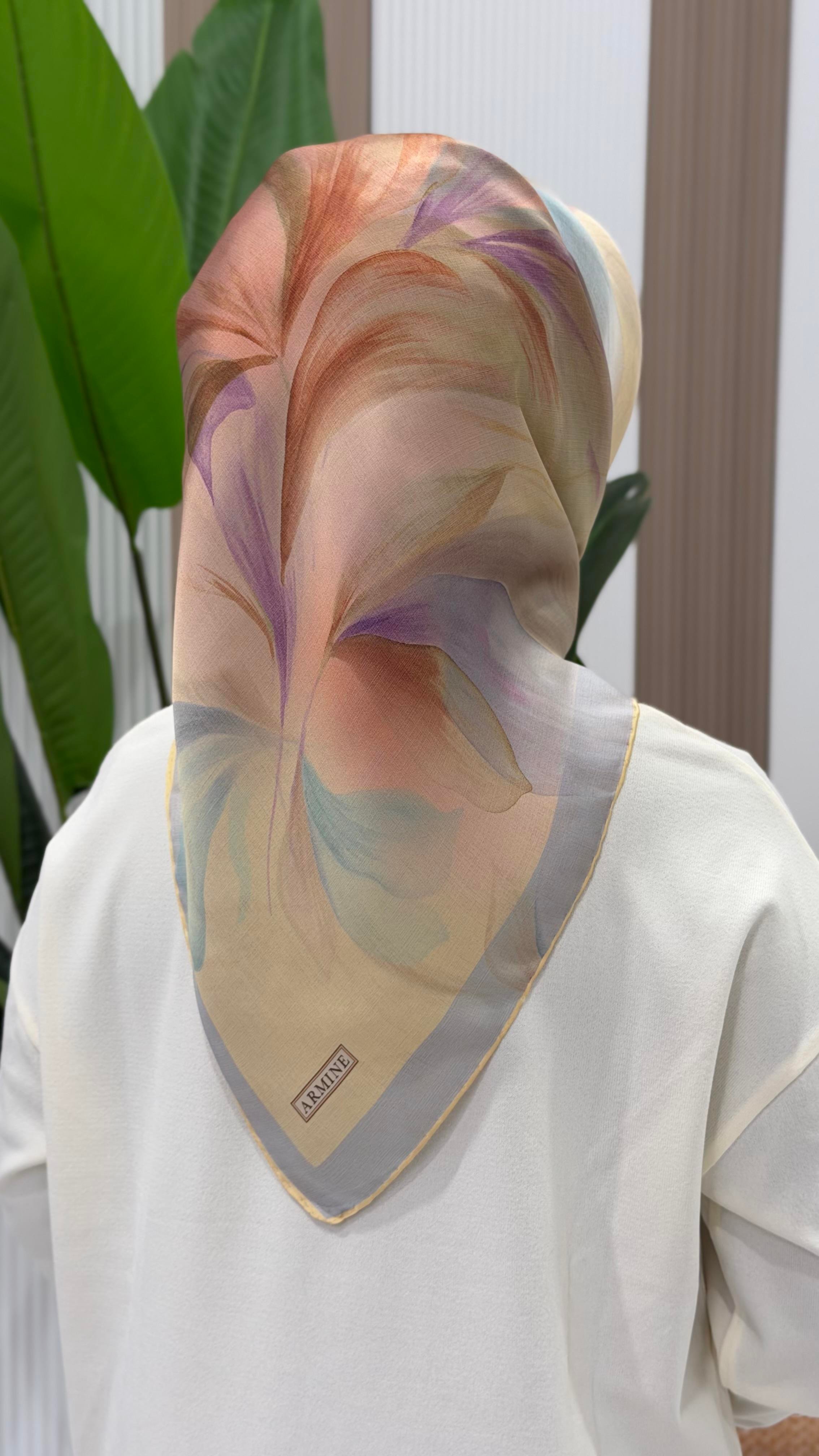 ARMİNE TWILL İPEK EŞARP - 9519-83