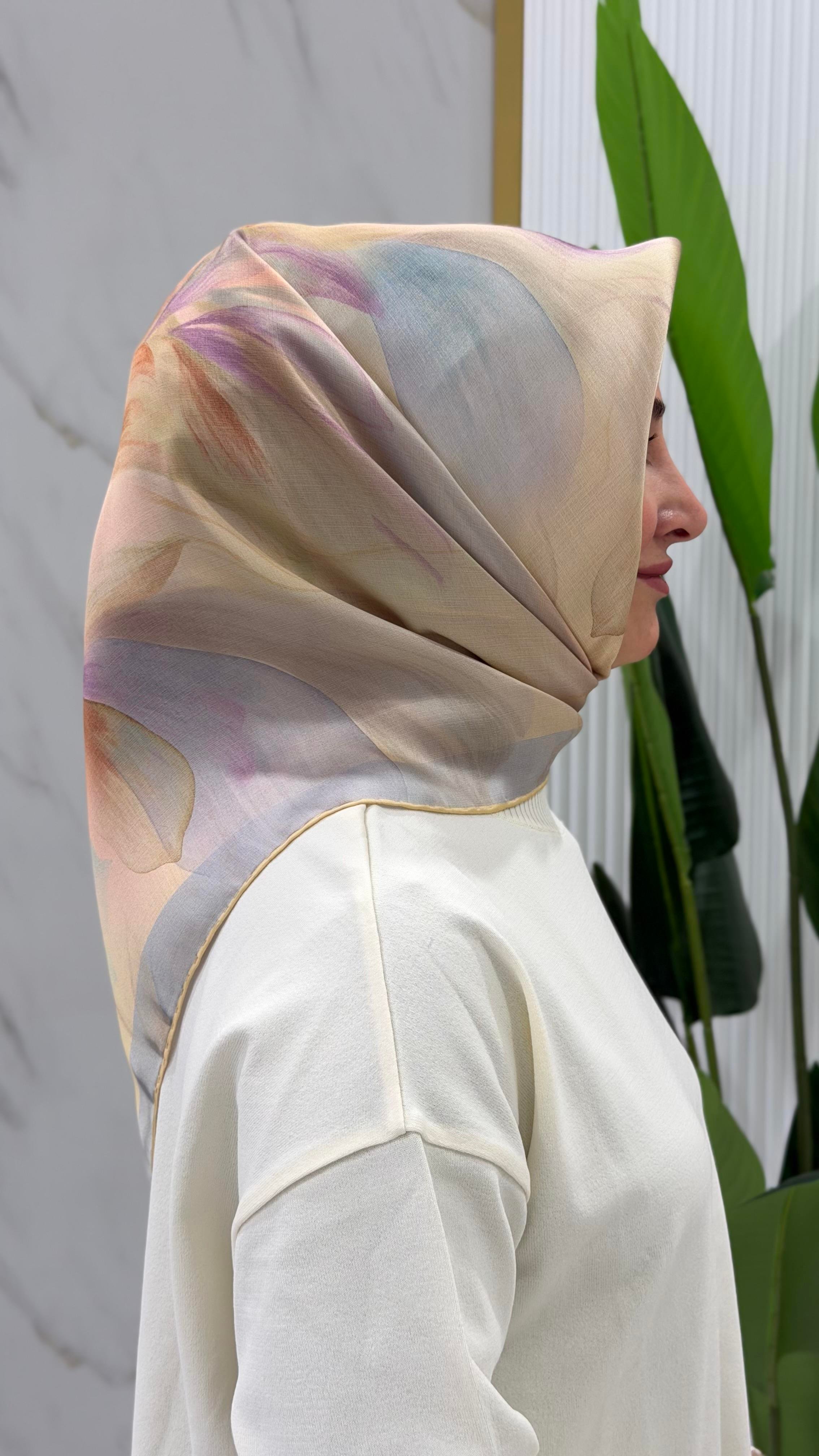 ARMİNE TWILL İPEK EŞARP - 9519-83