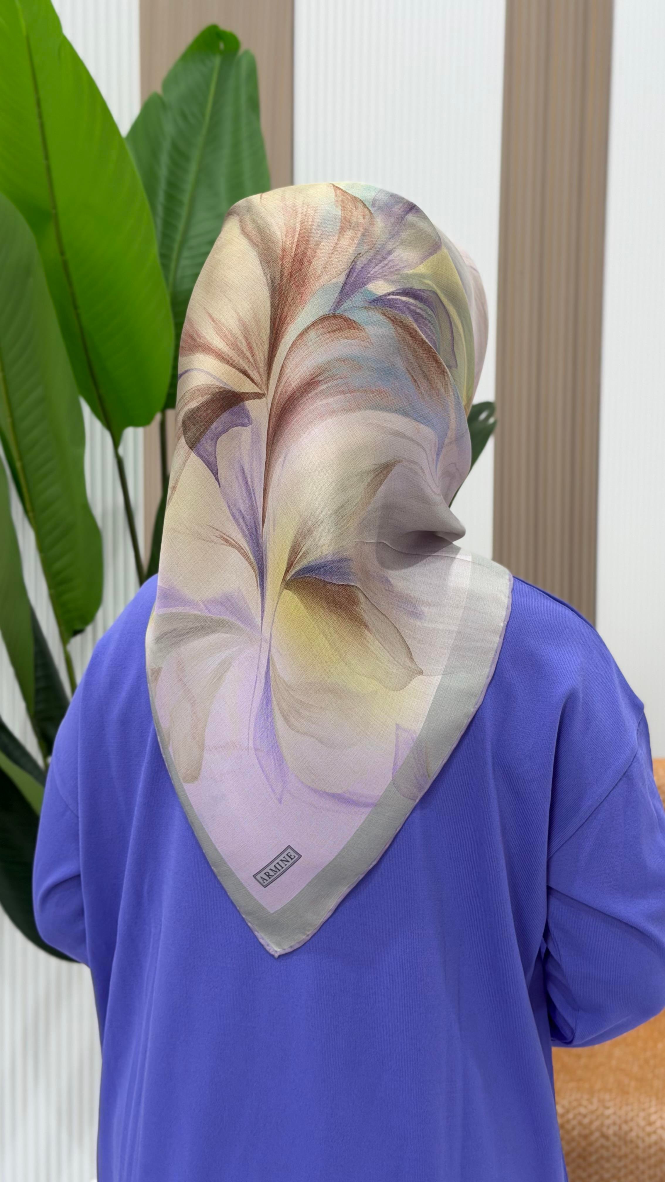 ARMİNE TWILL İPEK EŞARP - 9519-84