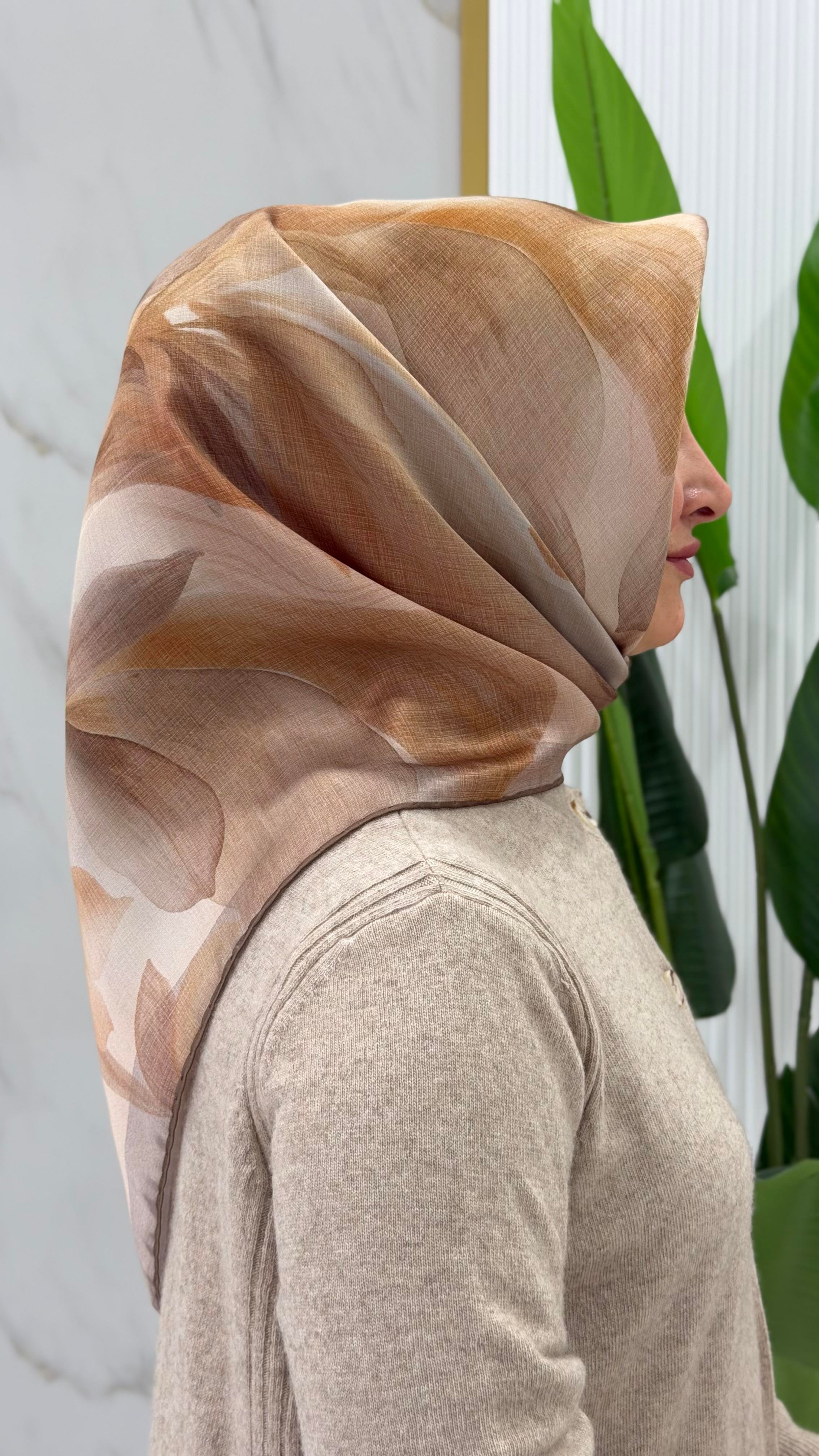 ARMİNE TWILL İPEK EŞARP - 9519-85