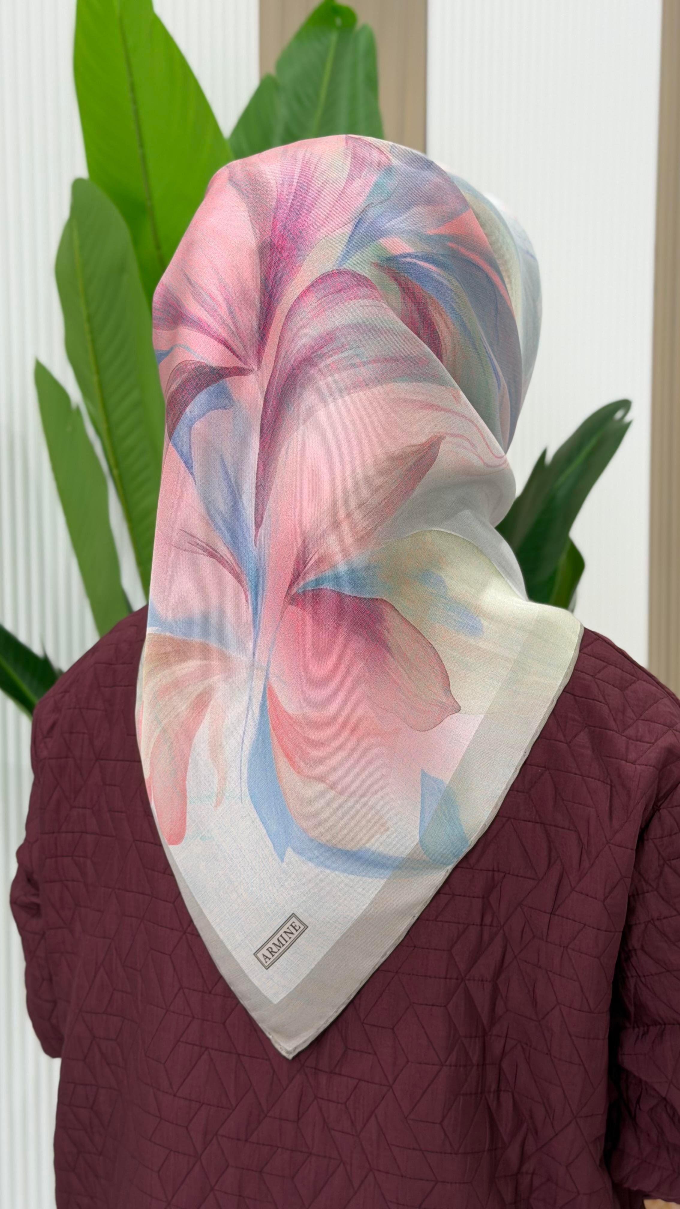 ARMİNE TWILL İPEK EŞARP - 9519-86