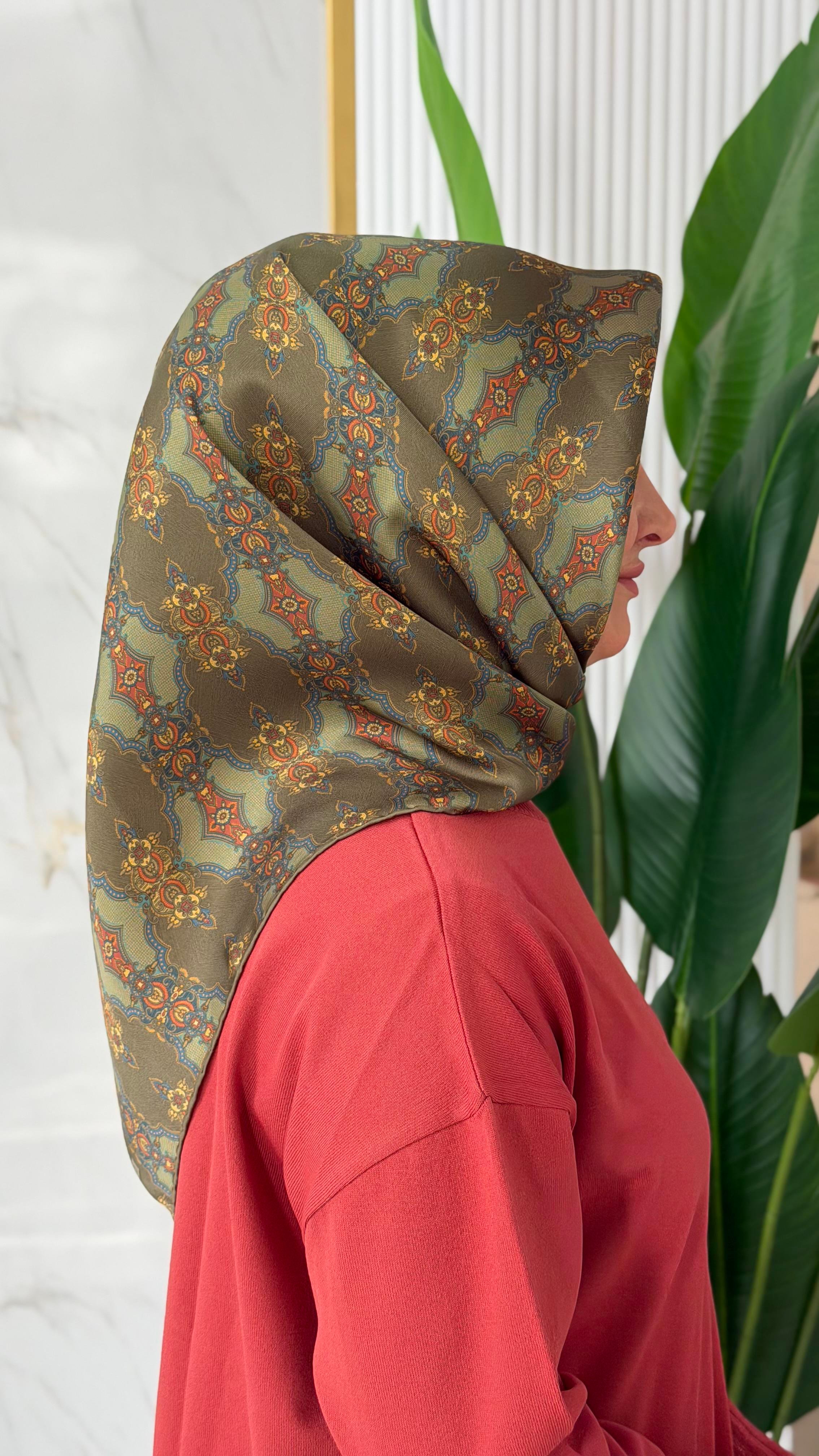 ARMİNE TWILL İPEK EŞARP 9522-6