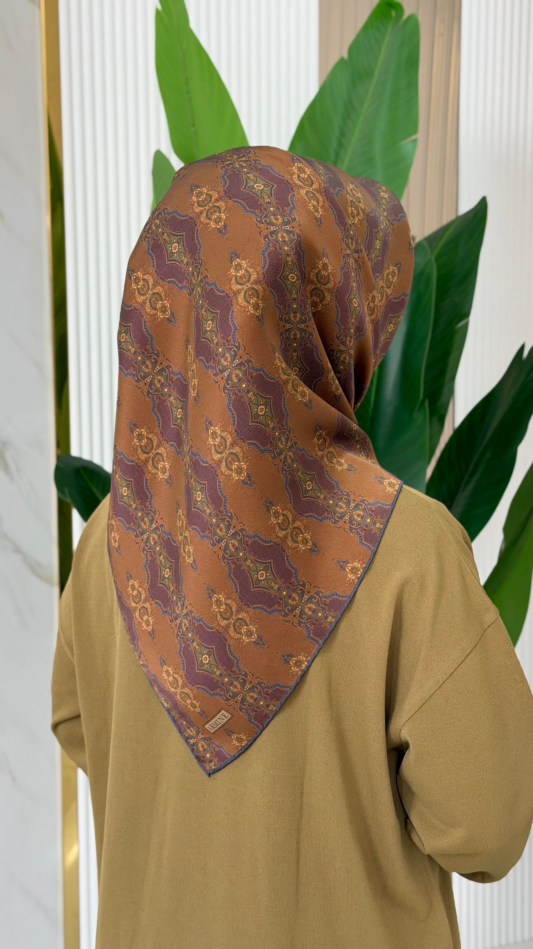 ARMİNE TWILL İPEK EŞARP 9522-7