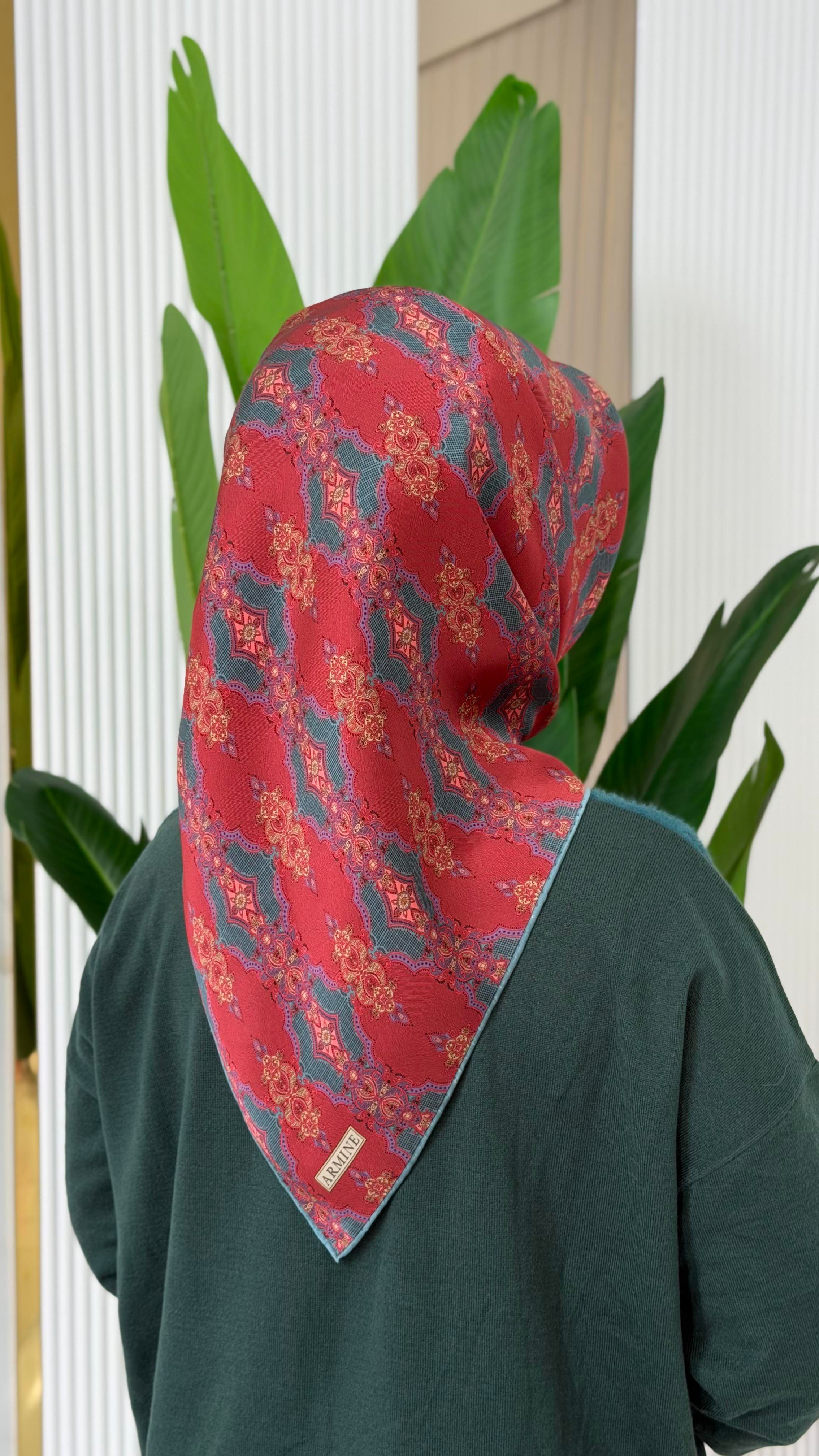 ARMİNE TWILL İPEK EŞARP 9522-85
