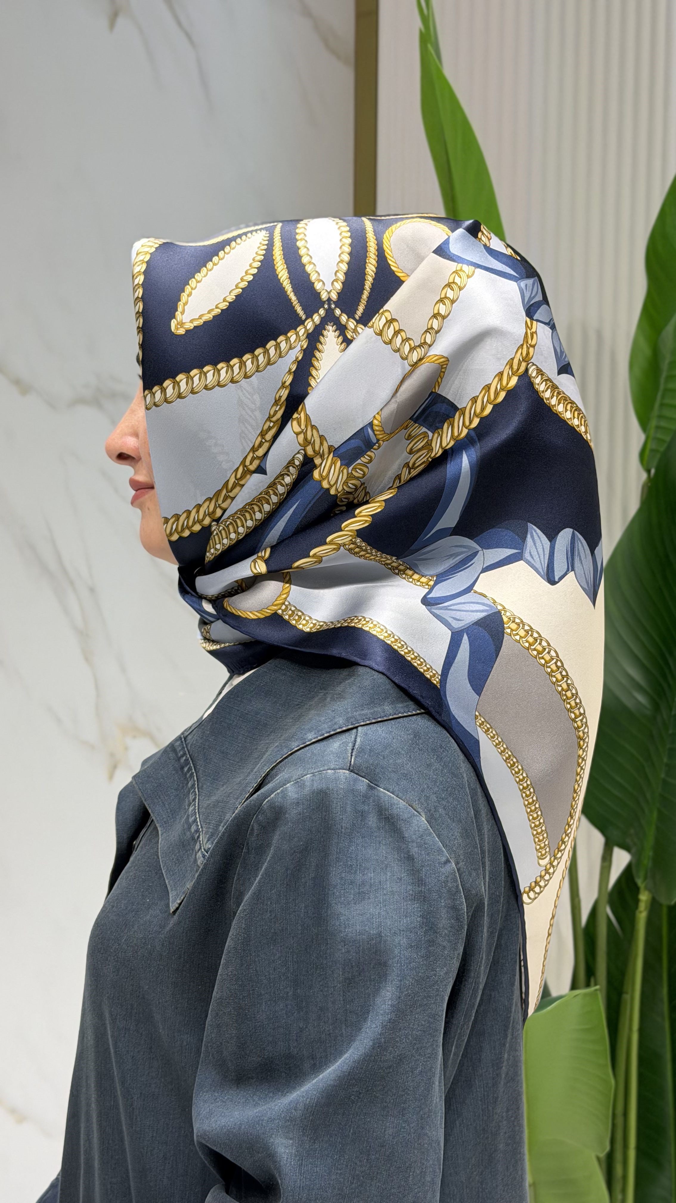 ARMİNE TWILL İPEK EŞARP - 9531-2