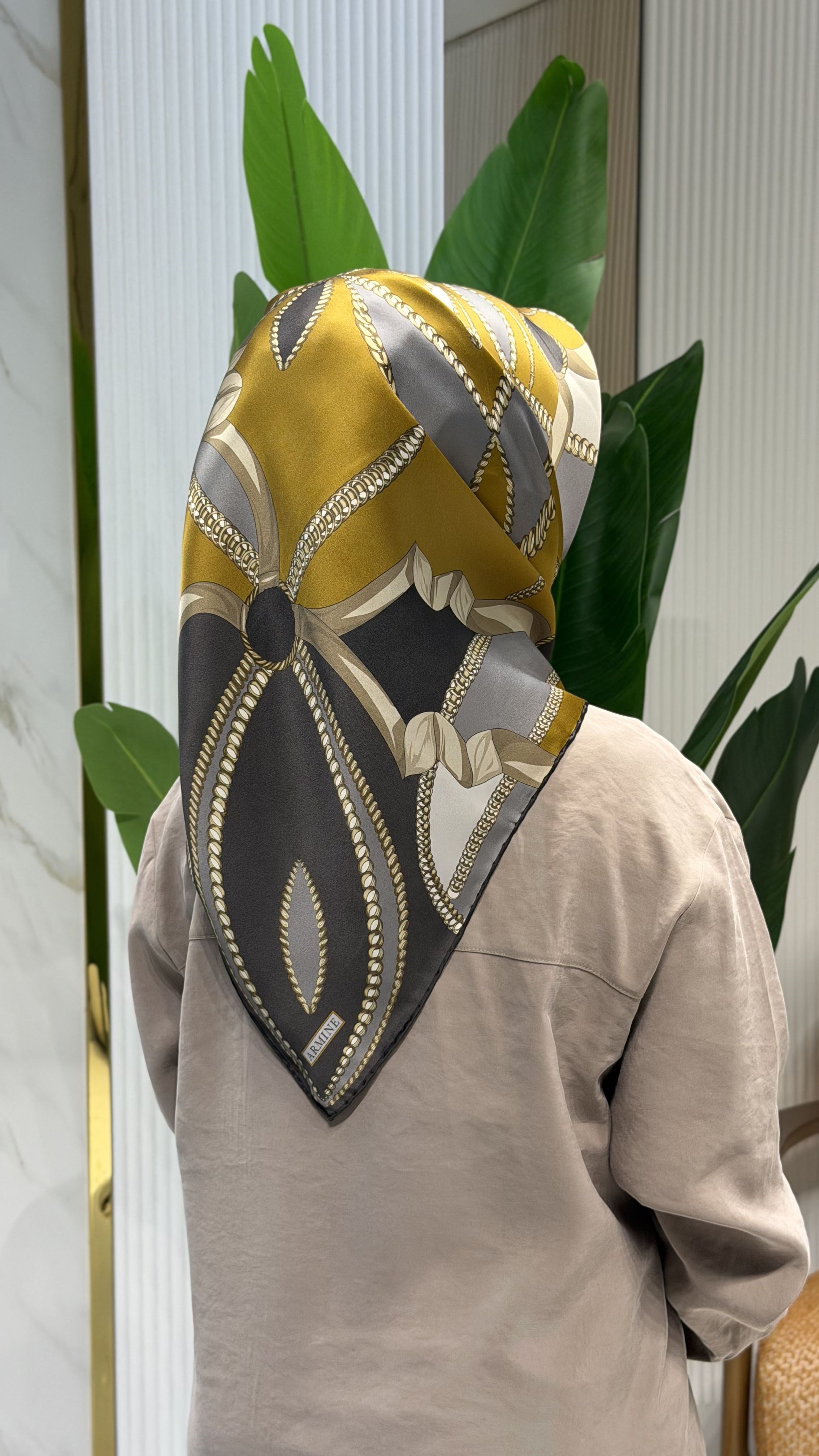 ARMİNE TWILL İPEK EŞARP - 9531-33