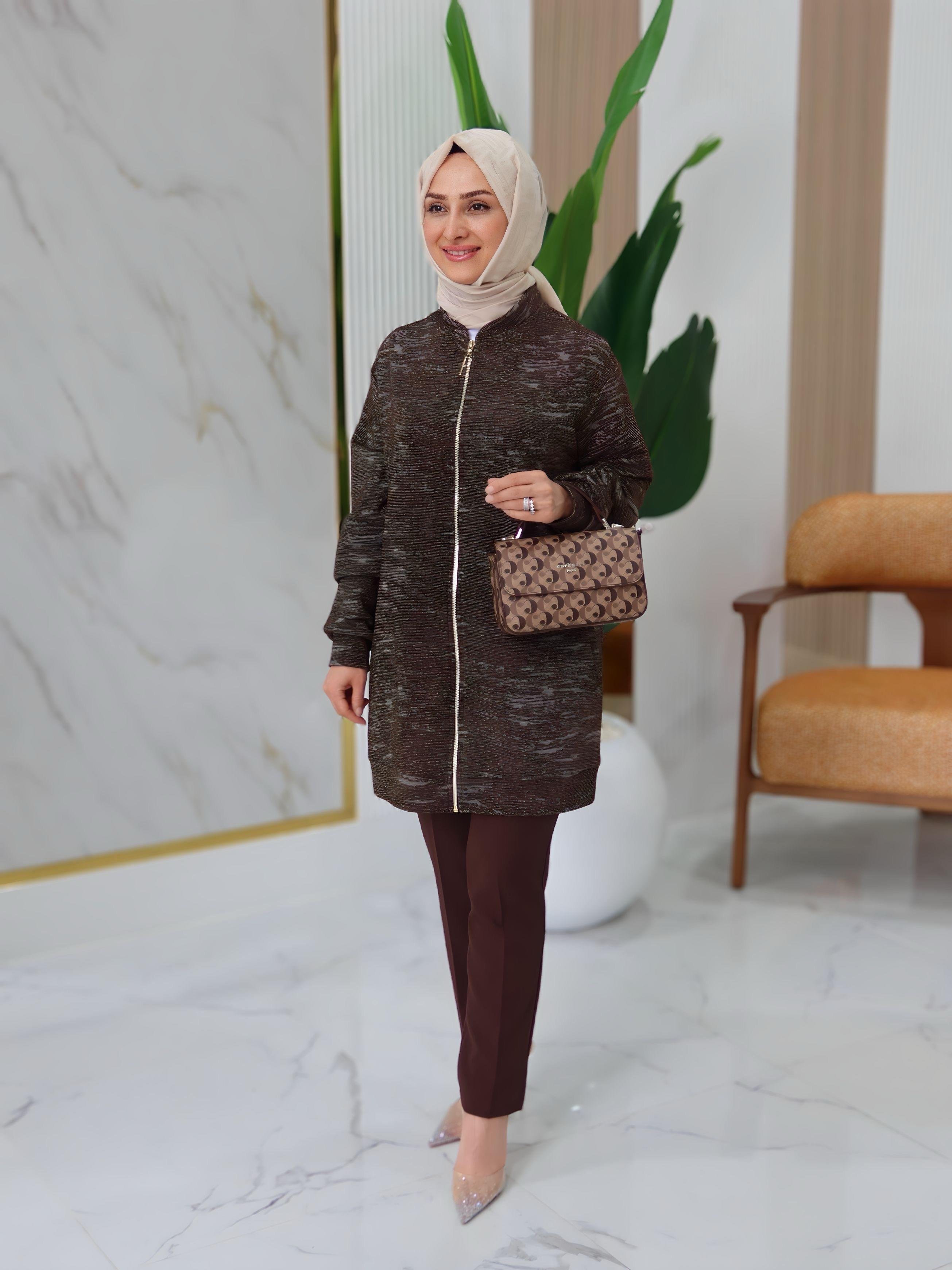 BELLİ FERMUARLI CEKET- 25K4006