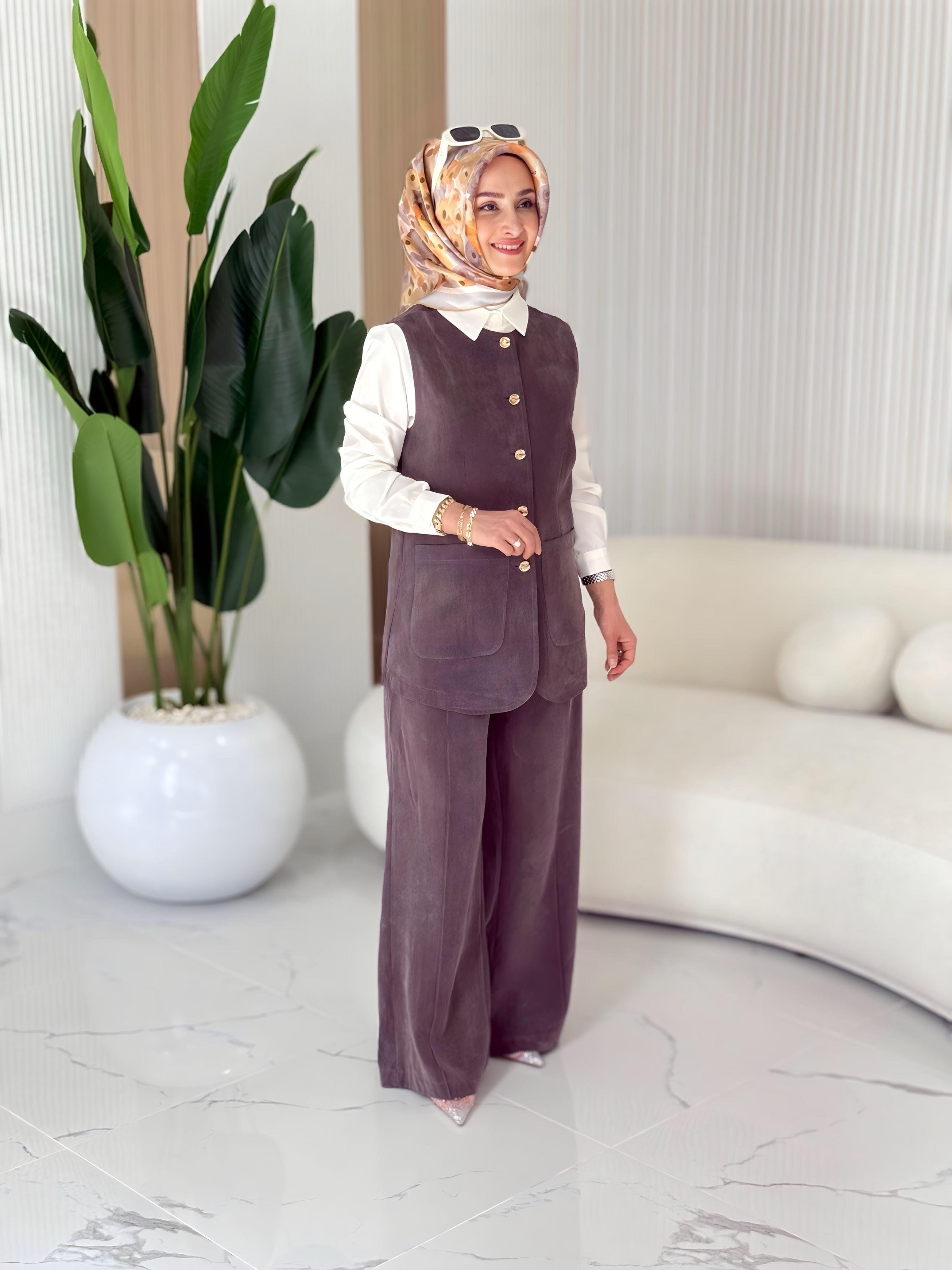 CEPLİ YELEKLİ MODAL TAKIM- 35149