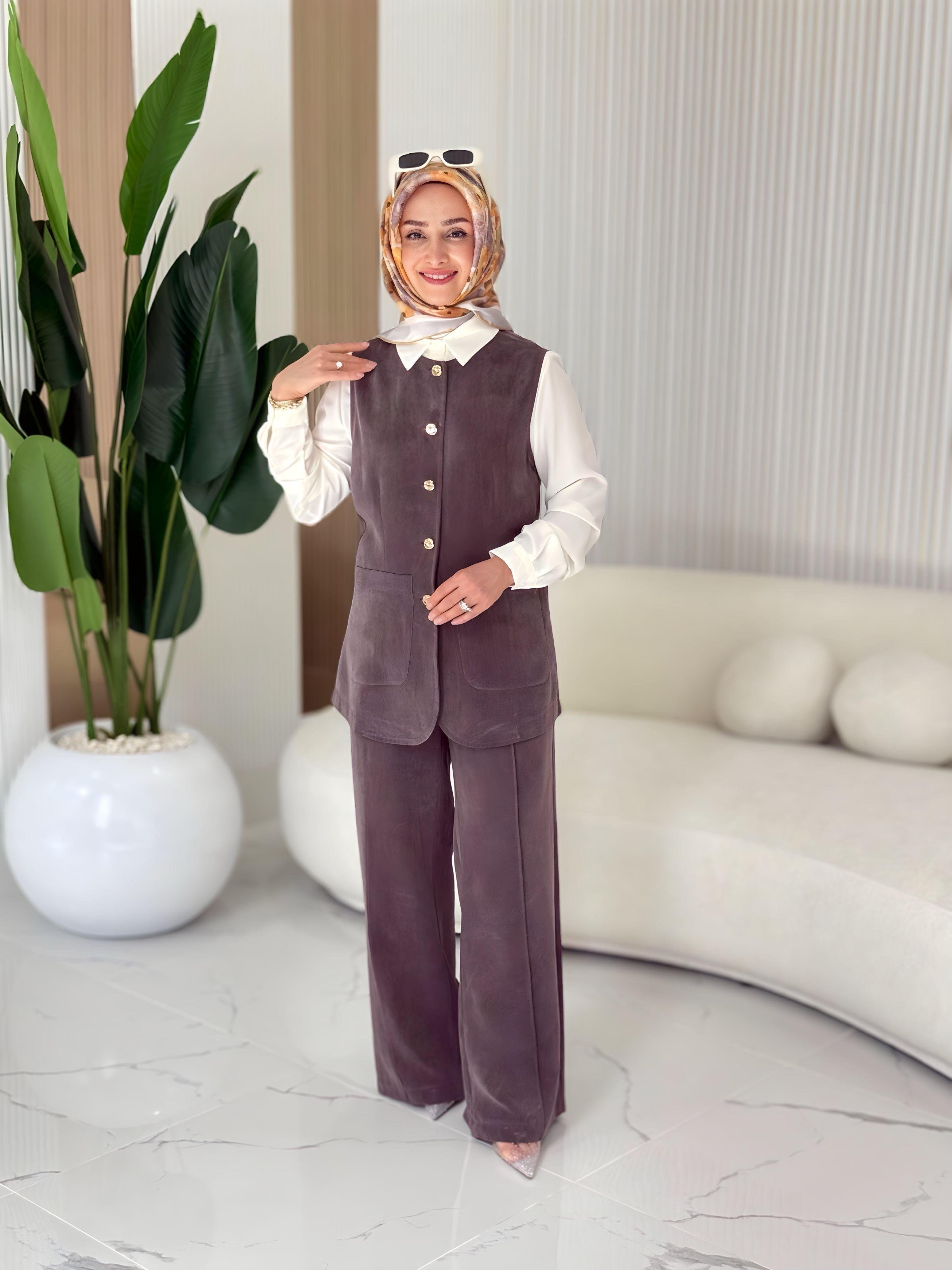CEPLİ YELEKLİ MODAL TAKIM- 35149
