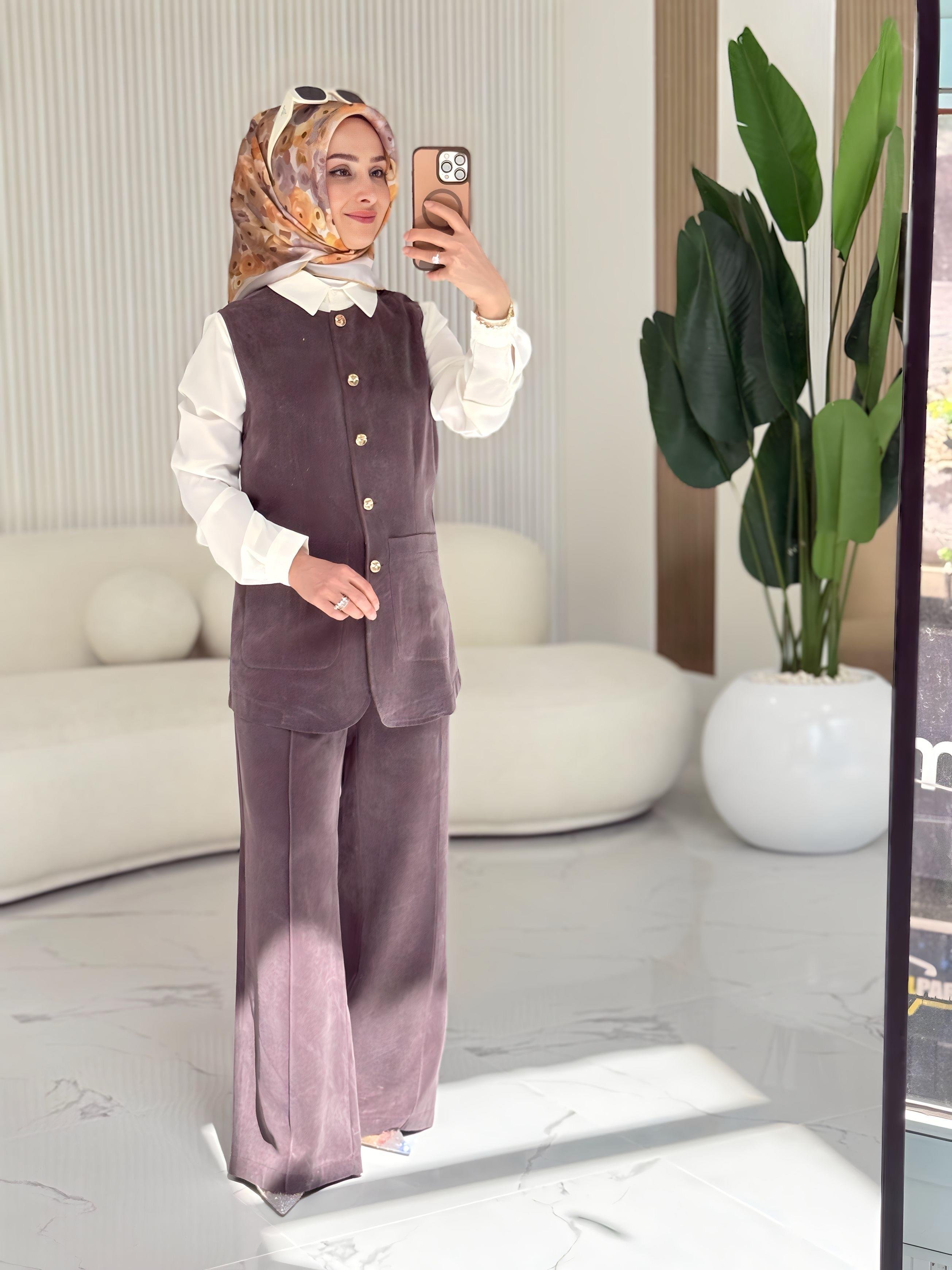 CEPLİ YELEKLİ MODAL TAKIM- 35149