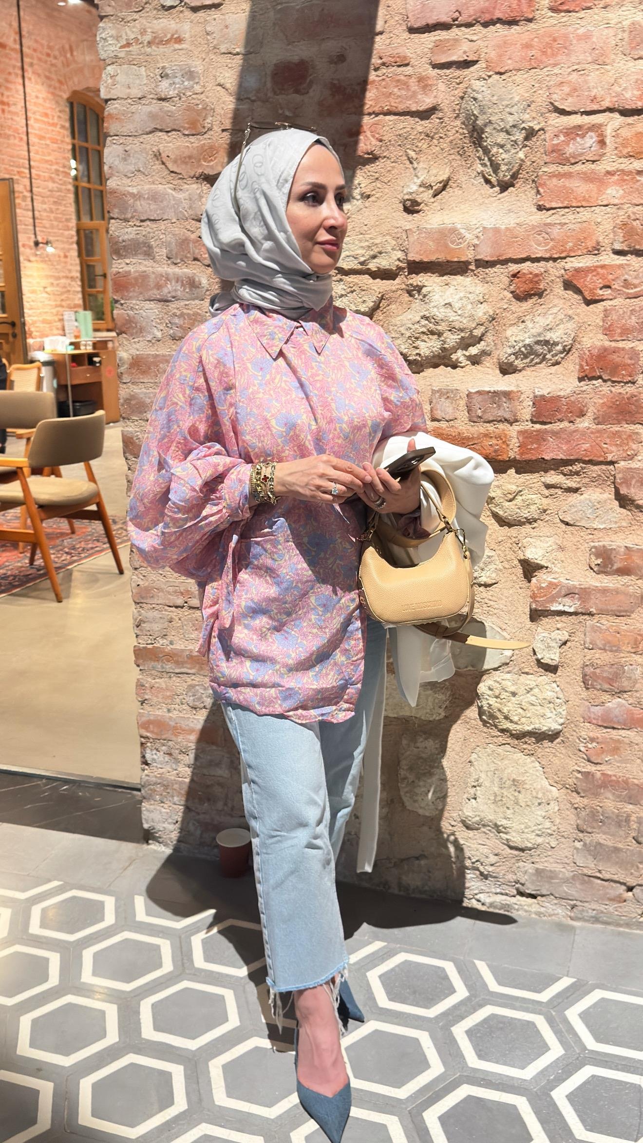 ÇİÇEK DESENLİ GÖMLEK- 34560