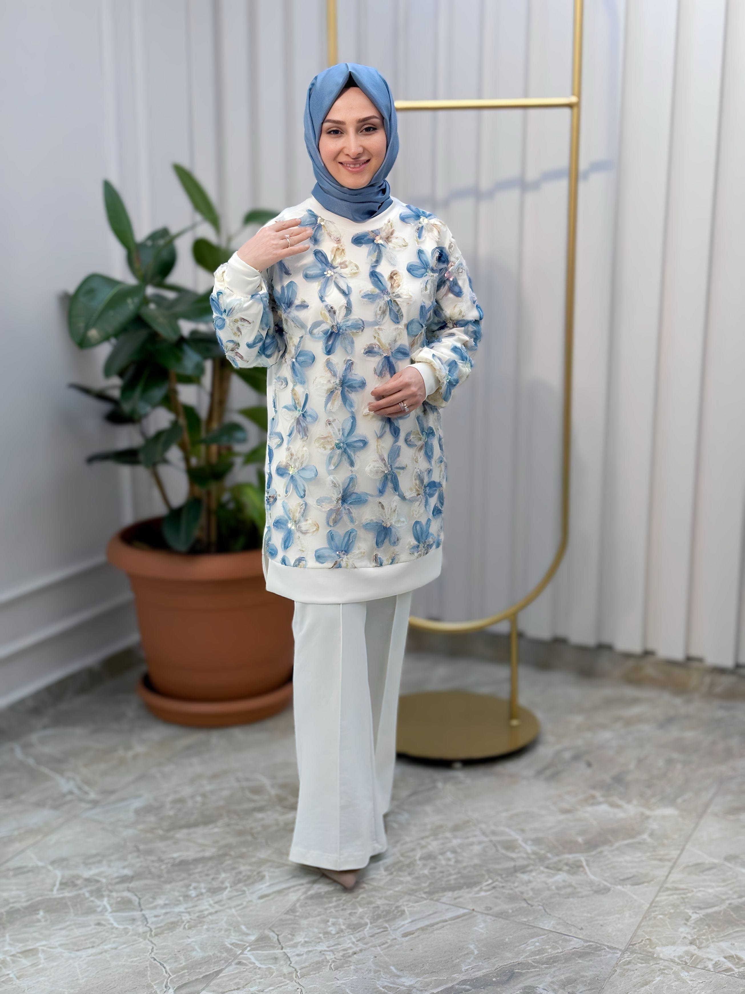 ÇİÇEK DESENLİ TUNİK-20604