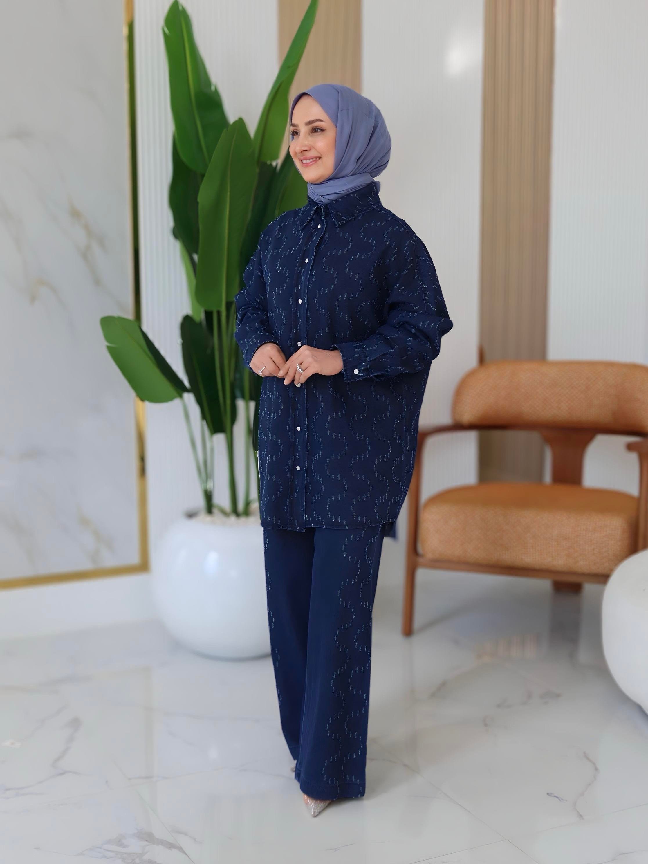 DENİM CEKET PANTOLON TAKIM - 5947