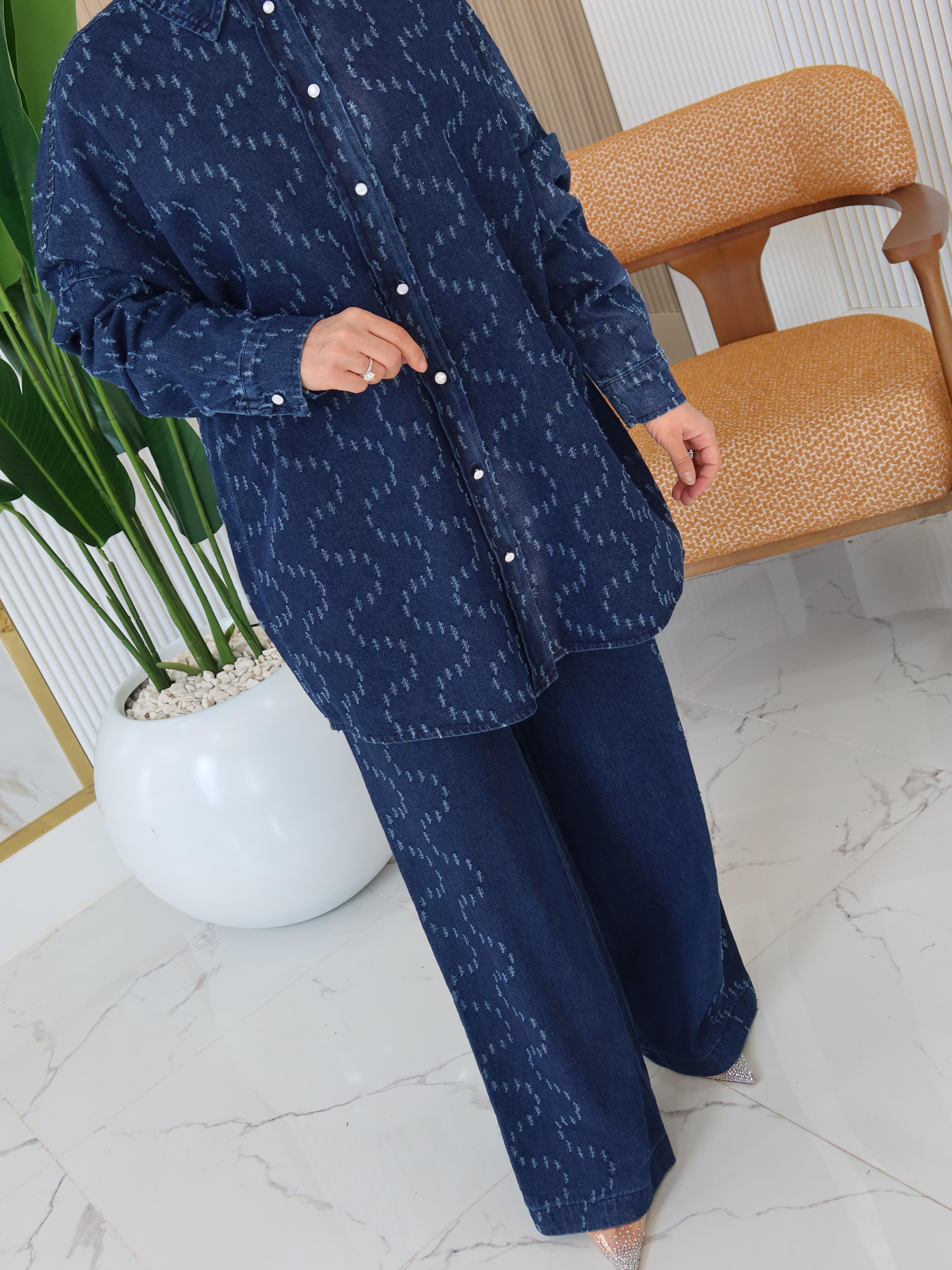 DENİM CEKET PANTOLON TAKIM - 5947