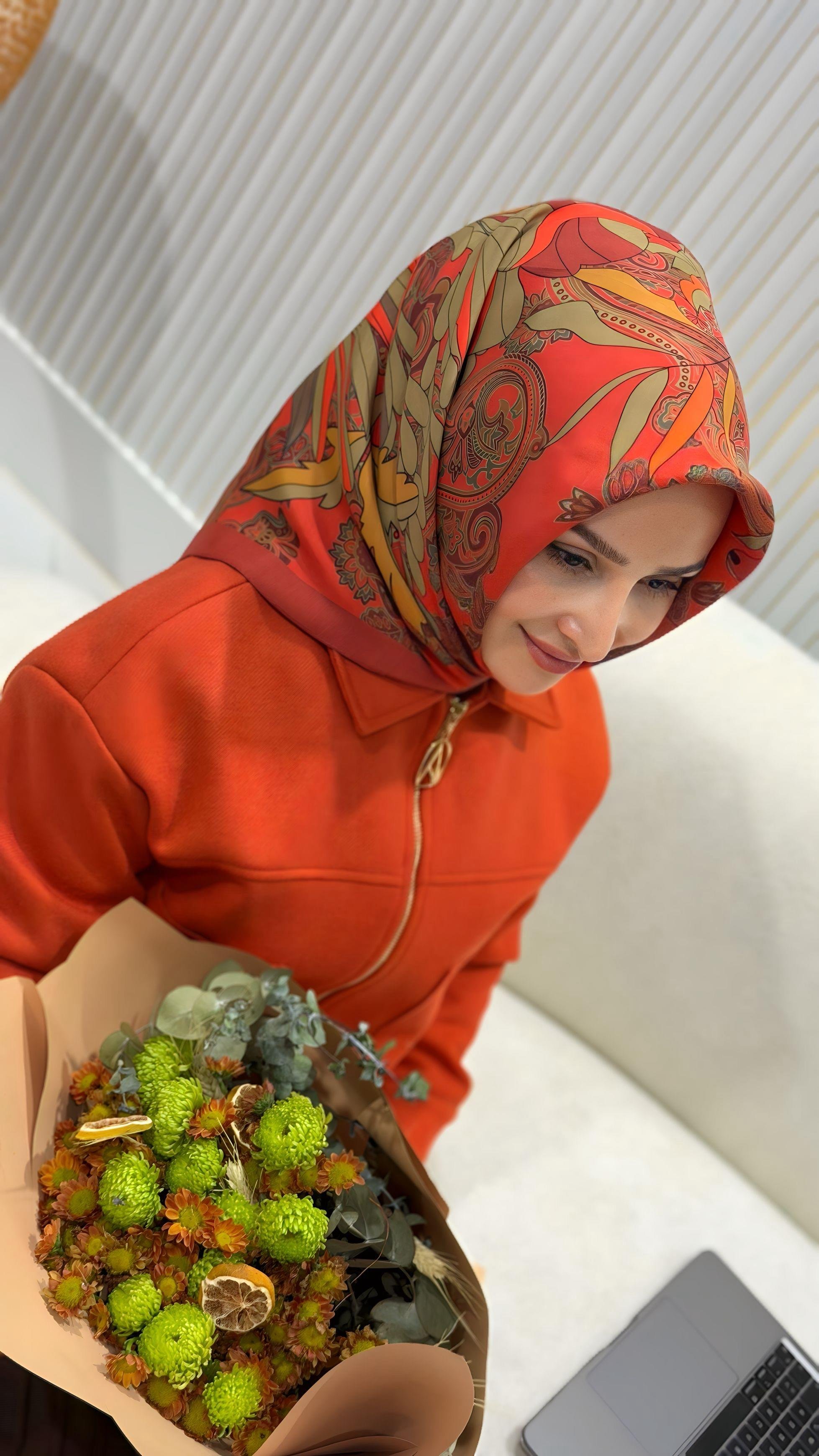ED SCARF VİSKON FLOŞ EŞARP- ED0012