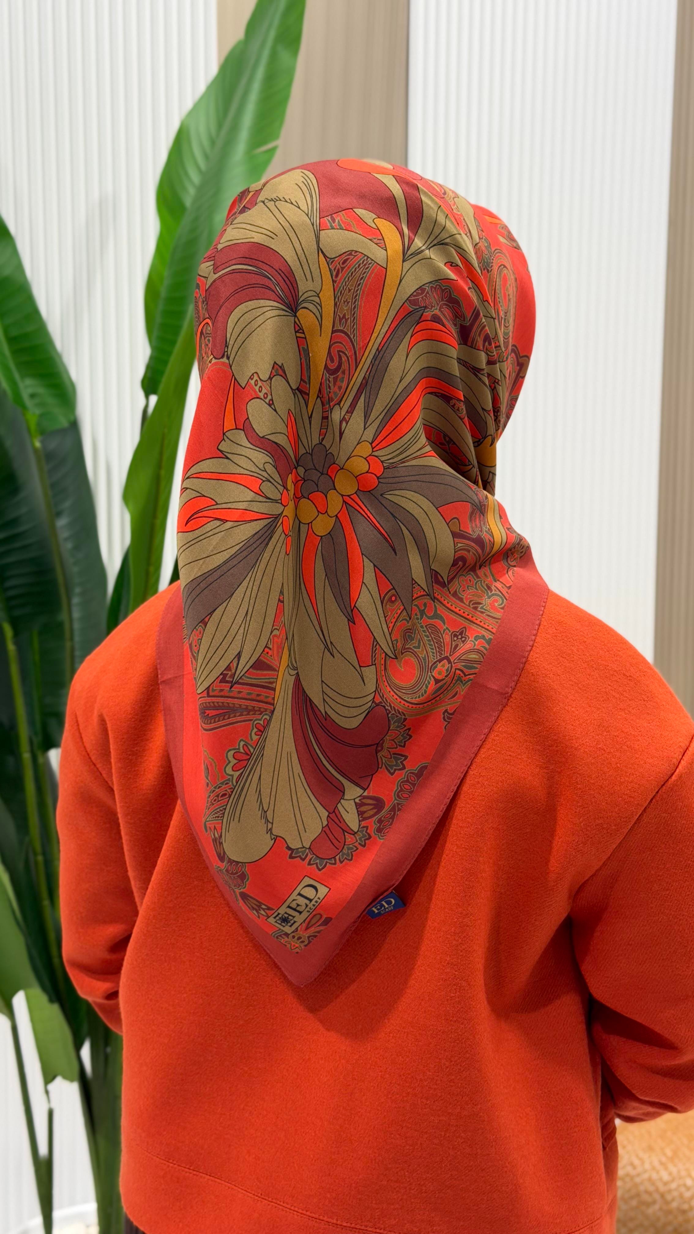 ED SCARF VİSKON FLOŞ EŞARP- ED0012