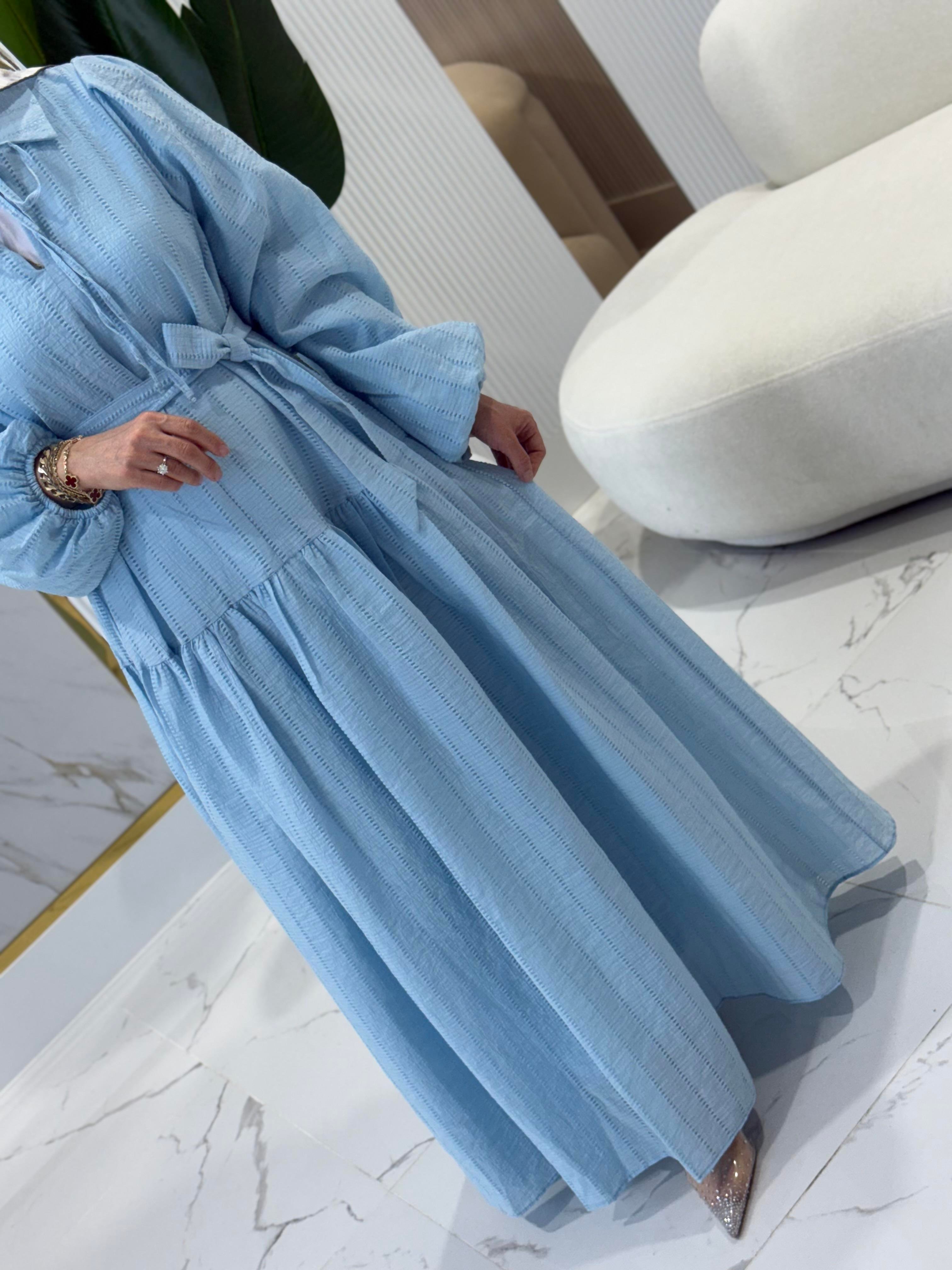 FIRFIR DETAYLI ELBİSE- 12628