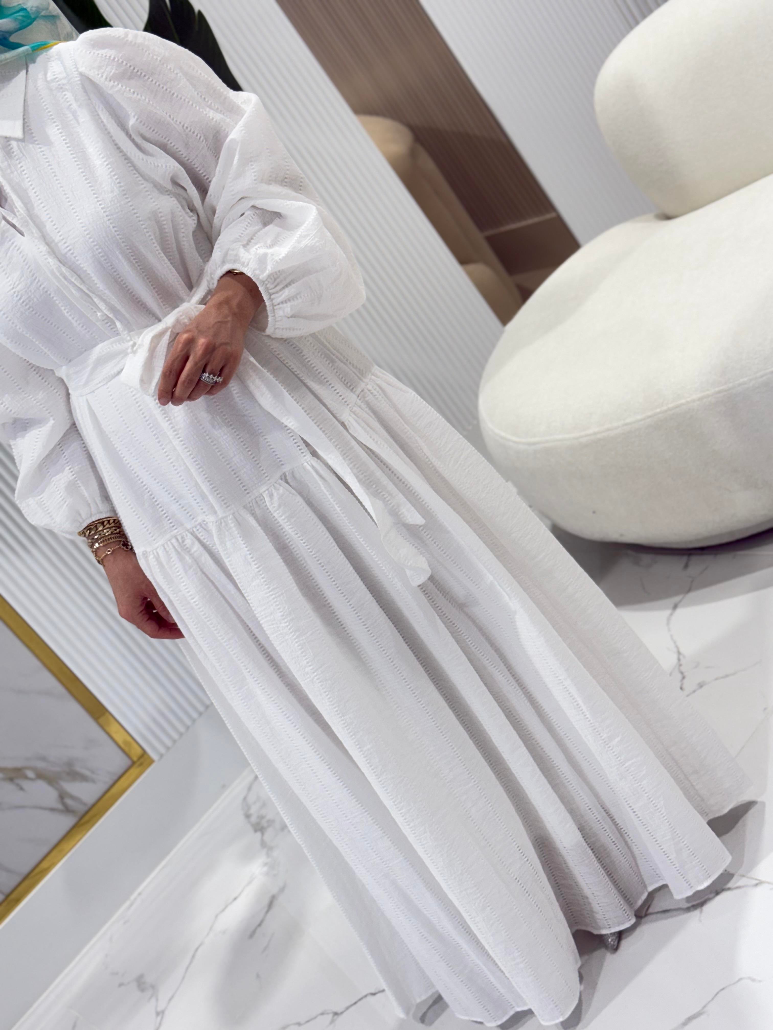FIRFIR DETAYLI ELBİSE- 12628