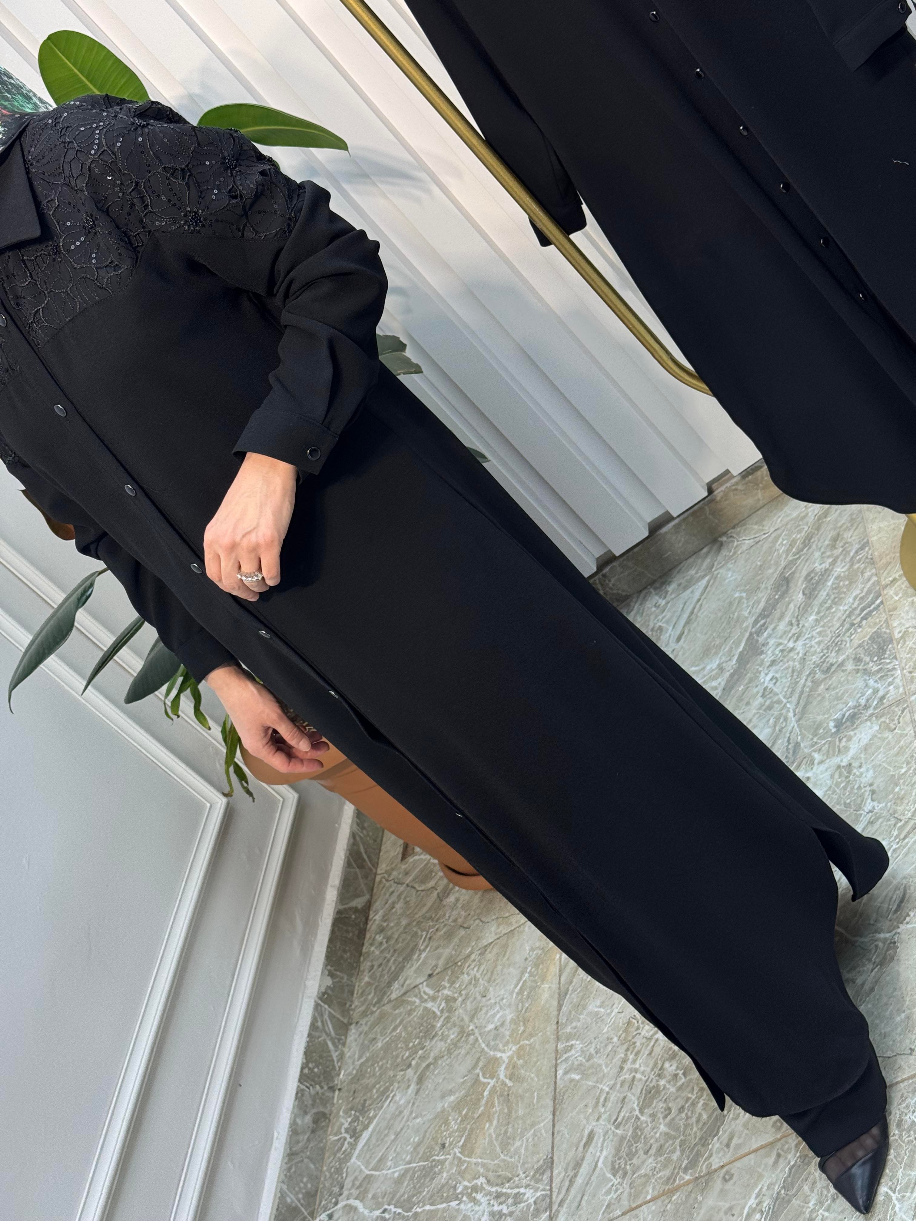 HAYA DANTELLi UZUN TUNİK -1538