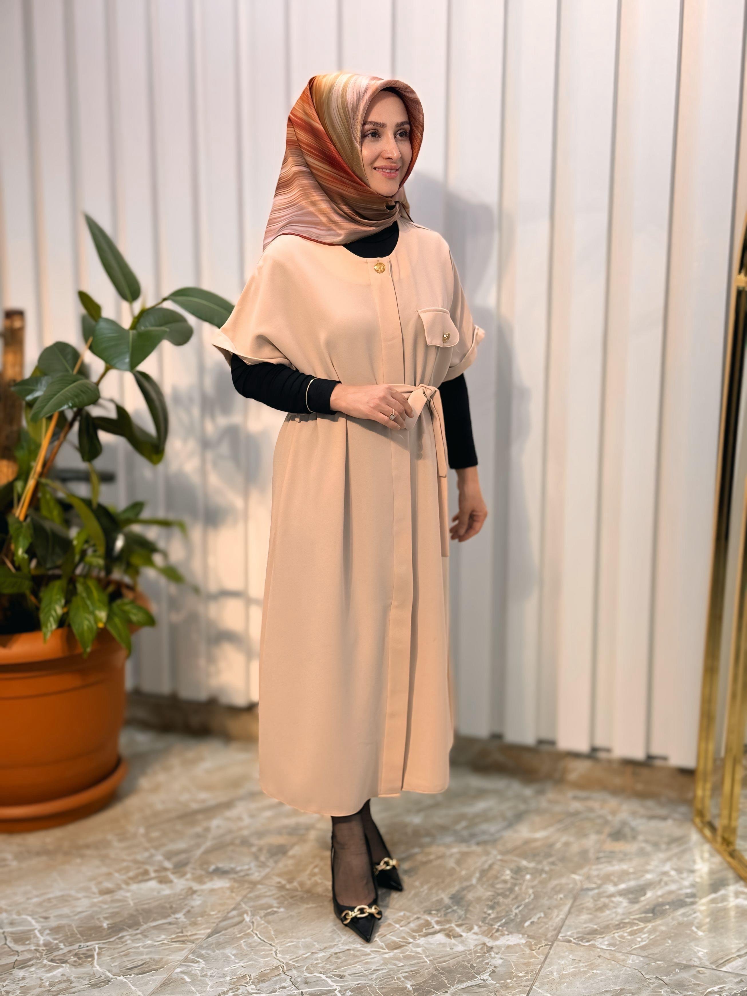 HAYA SENTİ BELDEN KEMERLİ YELEK-A1367
