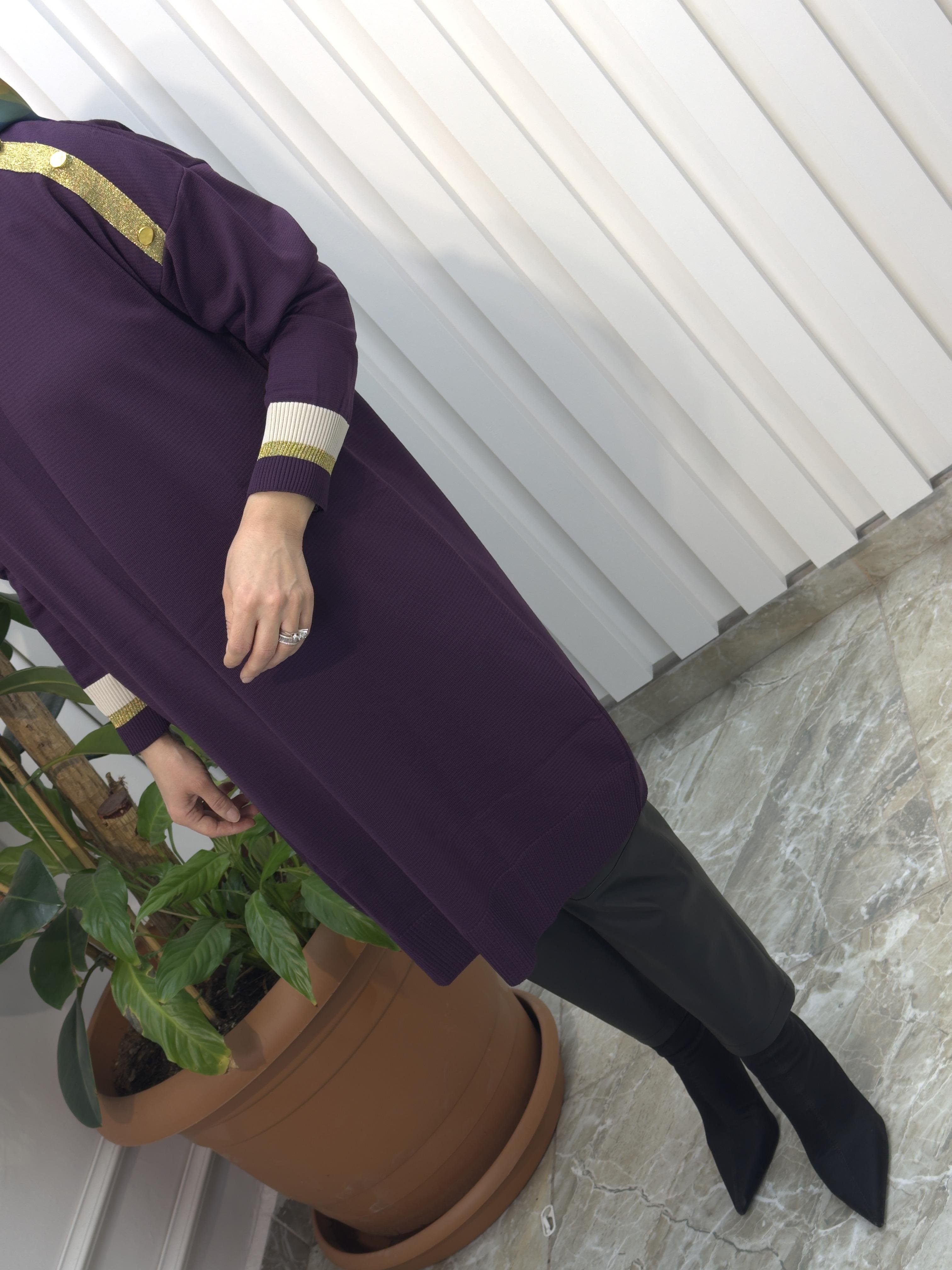 KADO MERSERİZE SİMLİ TUNİK- KT012