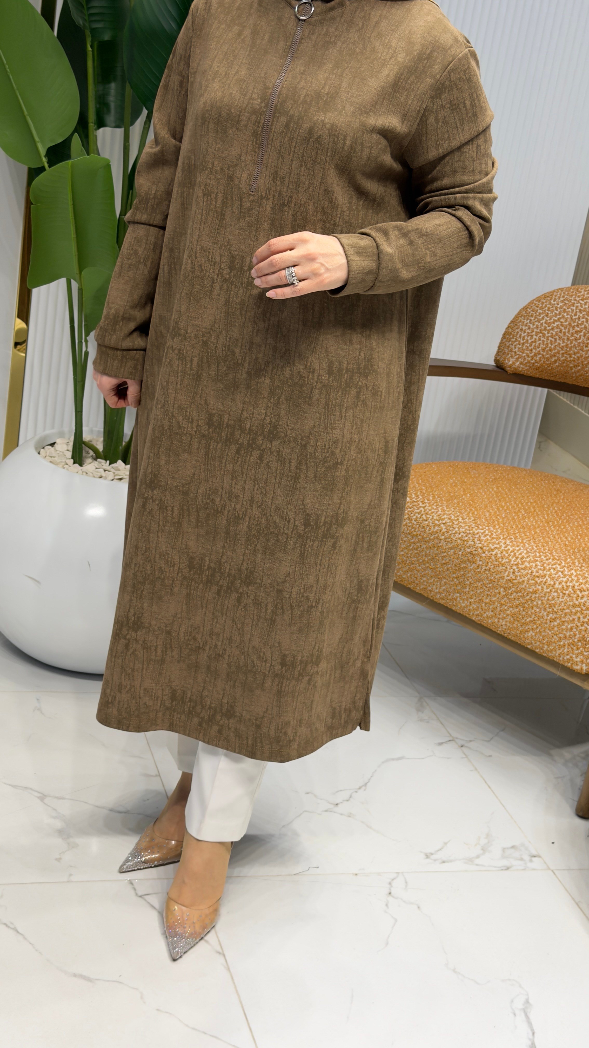KADO ÖN YARIM FERMUARLI TUNİK TABA- 257975