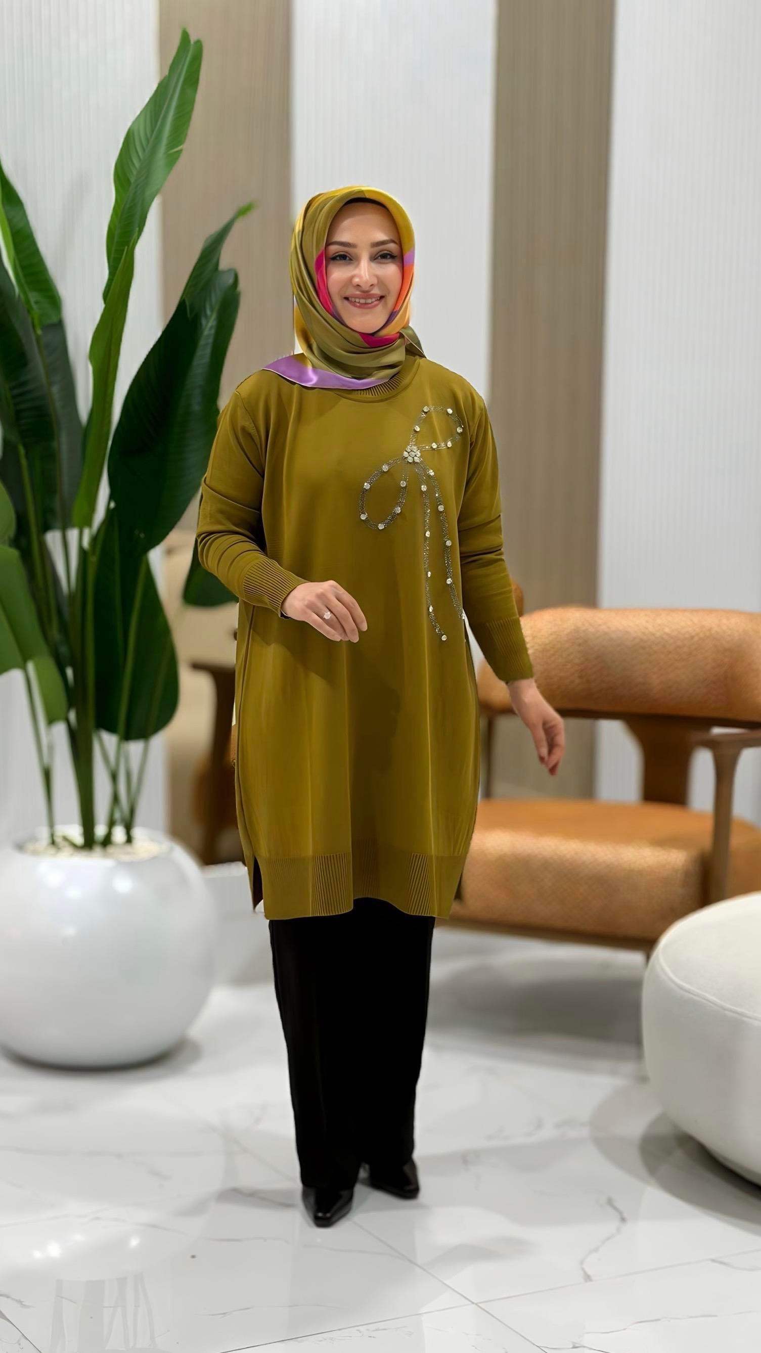 KADO TAŞLI TRİKO TUNİK- 2725029